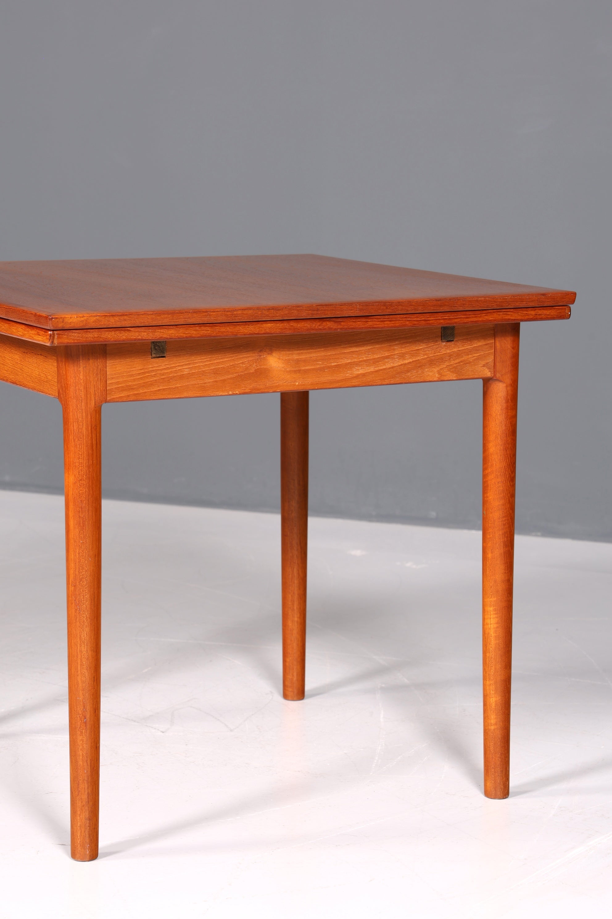 Schlichter Mid Century Esstisch Bernhard Pedersen &Søn ausziehbarer Danish Design Teak Holz Küchentisch Esszimmer Tisch