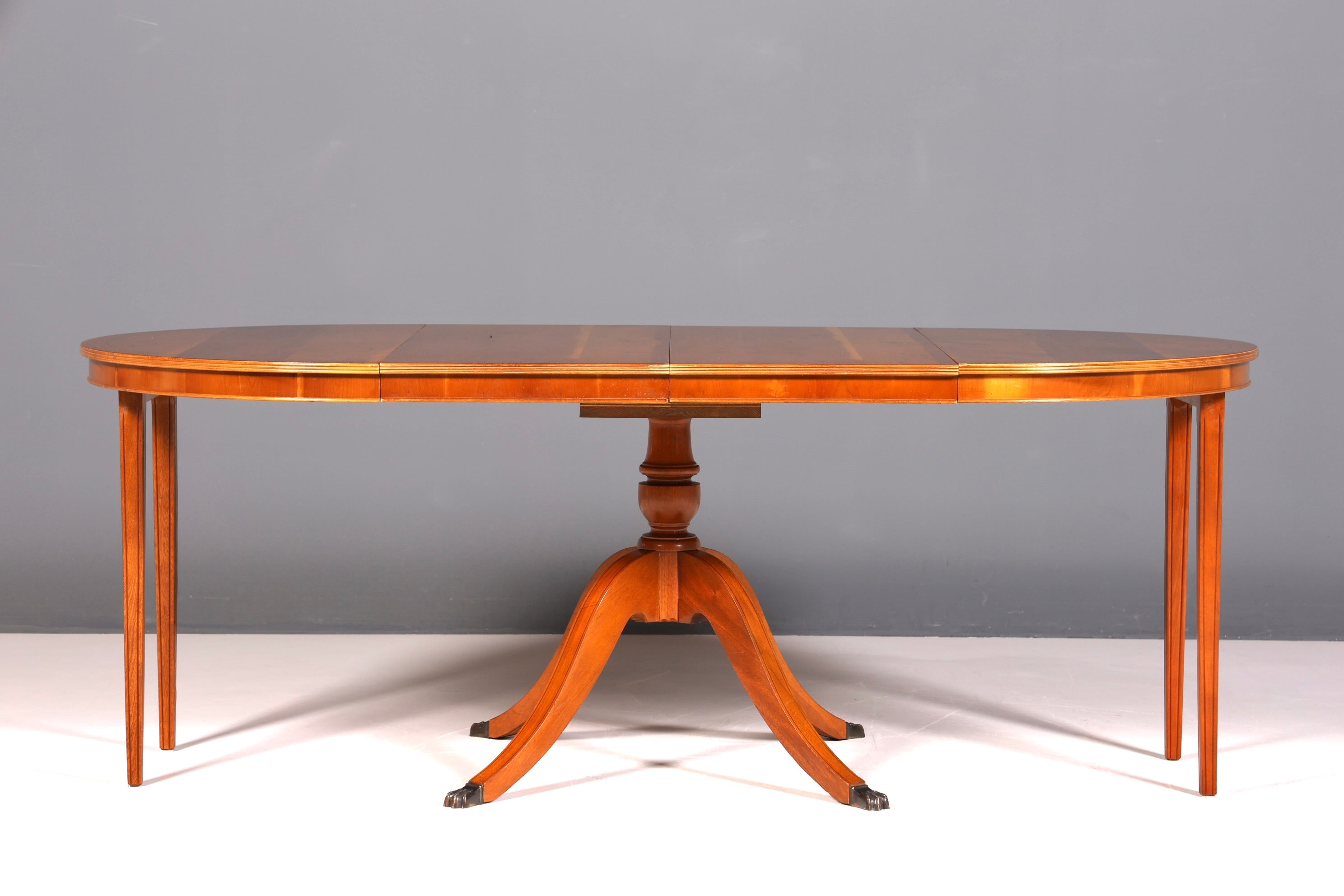 Table de salle à manger extensible de style anglais, style antique, table de cuisine Regency des années 60, en bois d&