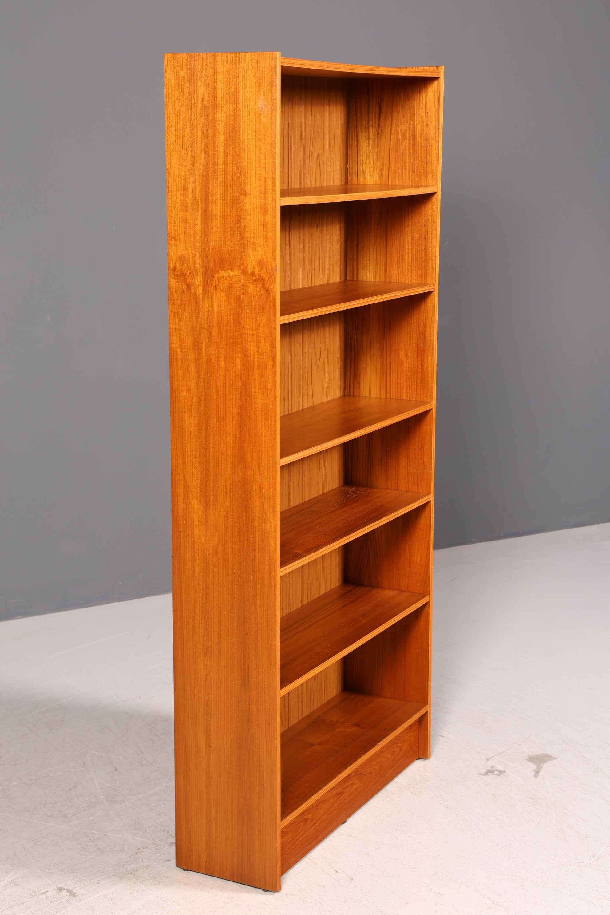 Schlichtes Mid Century Regal Vintage Bücherregal Schrank Buchablage Bookshelf 60s Holz