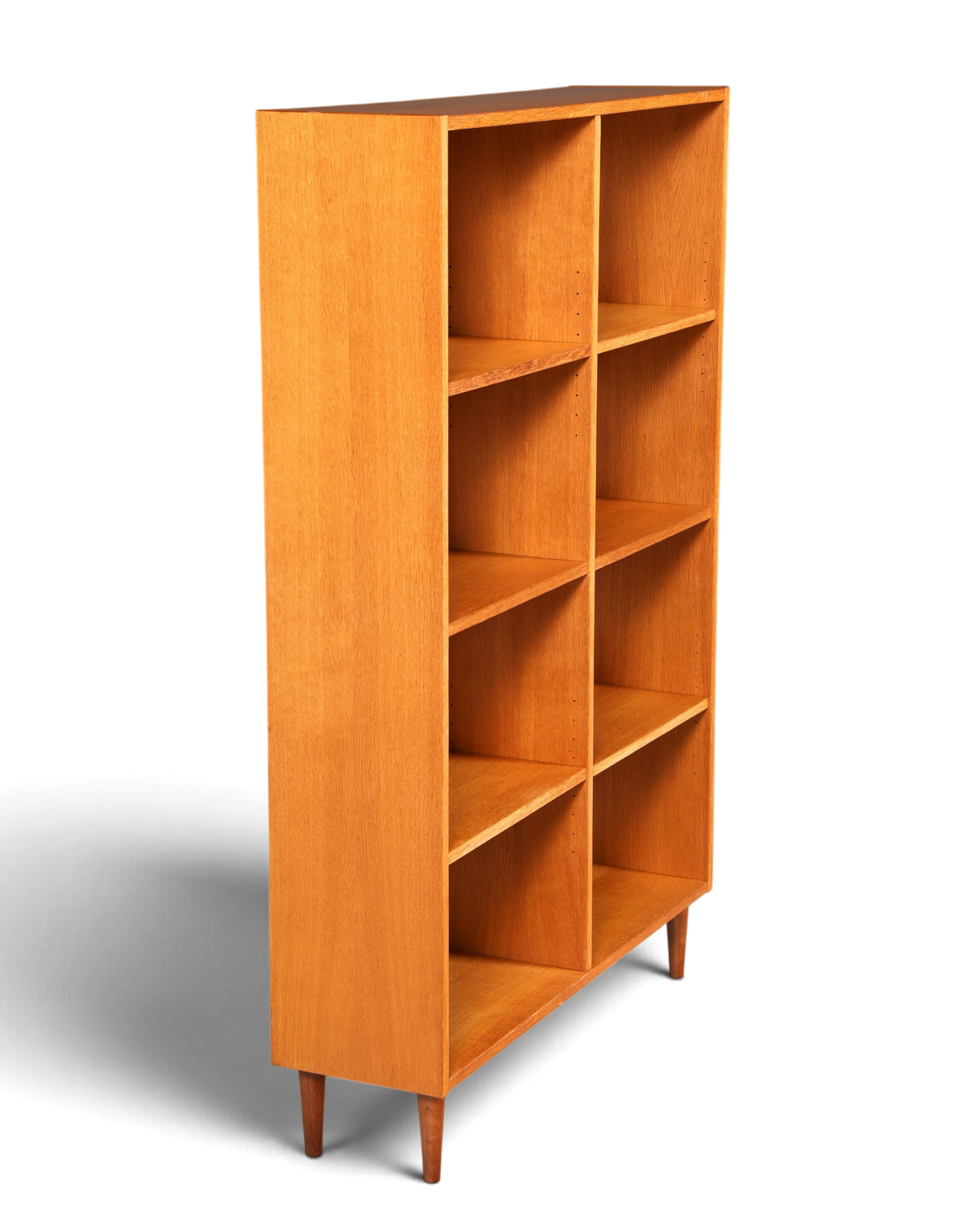 Schlichtes Mid Century Bücherregal Vintage Regal Schrank Buchablage 60s Bookshelf Holz