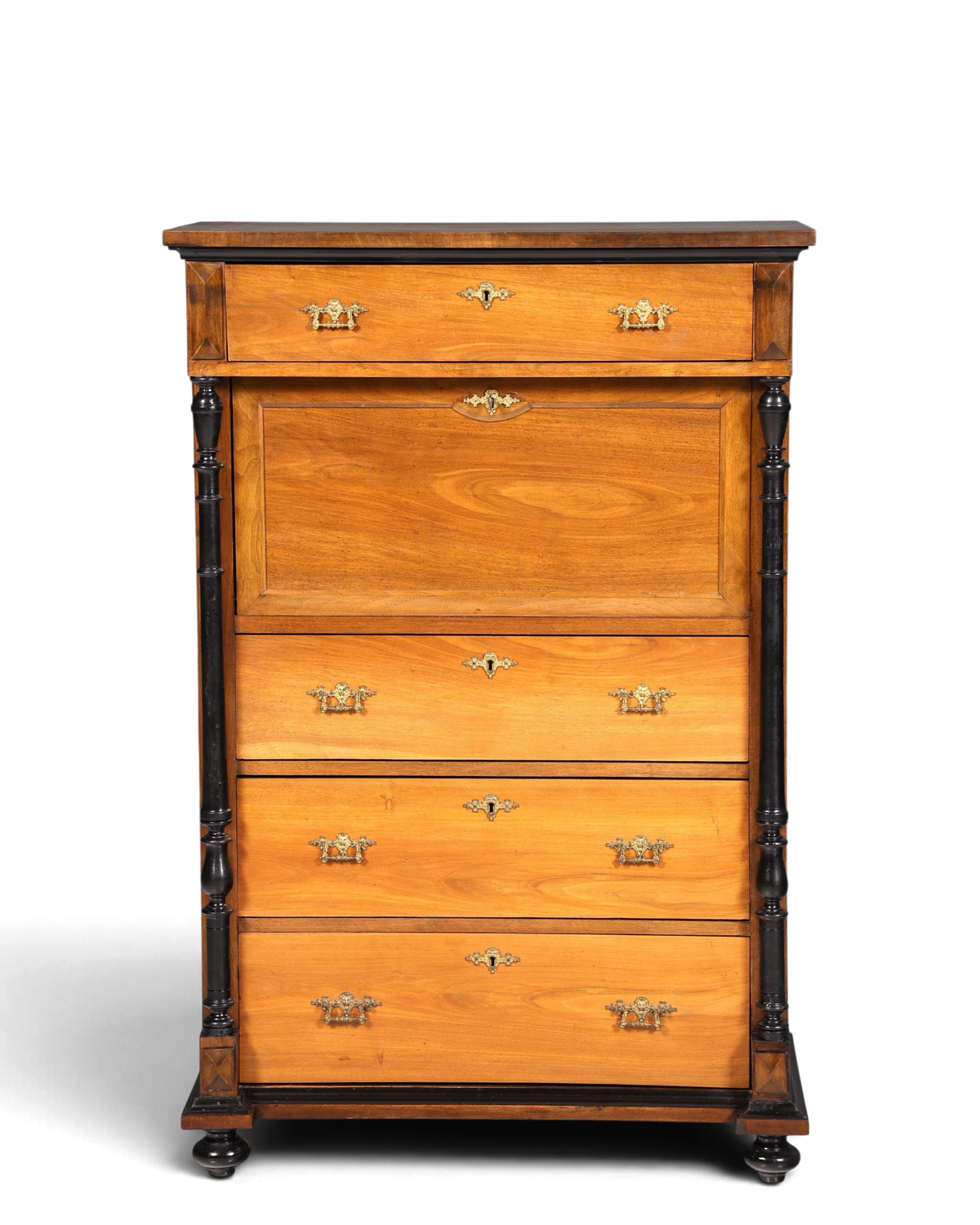 Traumhafter Gründerzeit Sekretär Vertiko Highboard Louis Philippe Kommode um 1880