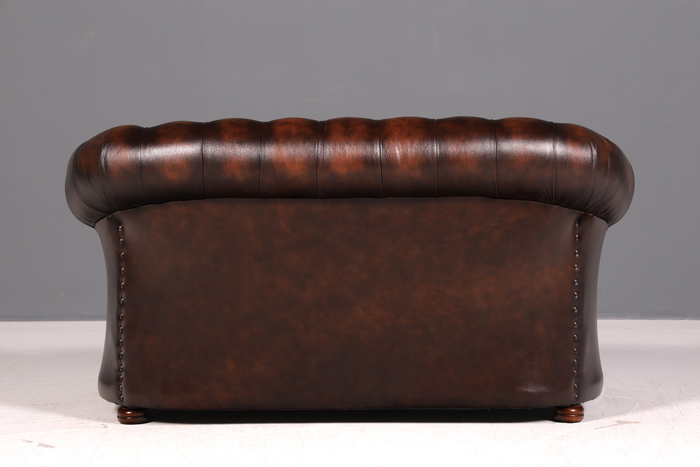 Wunderschöne Original Chesterfield Centurion 2-Sitzer Couch Echt Leder Sofa Englisch UK Ledersofa Antik