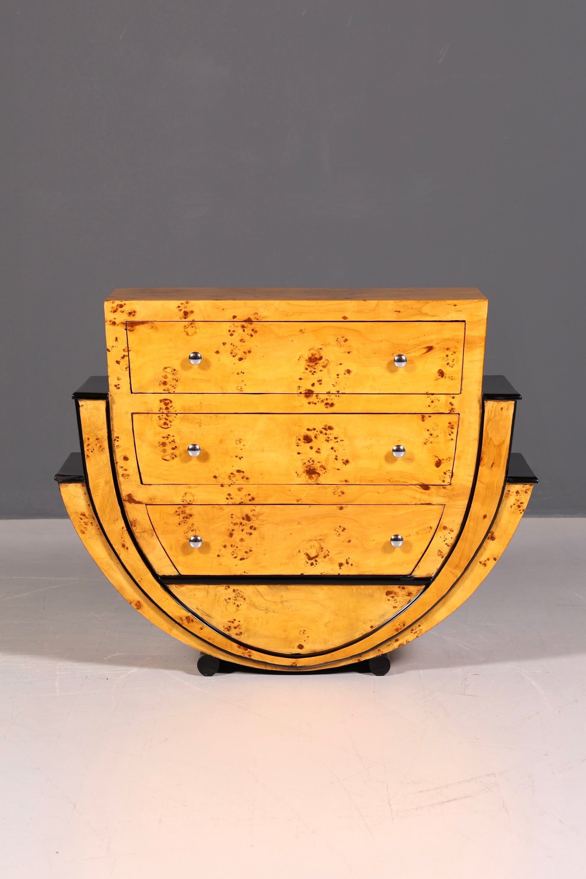Edles Art Deco Stil Sideboard Wandkonsole Biedermeier Antik Stil Kommode Echt Holz Handarbeit