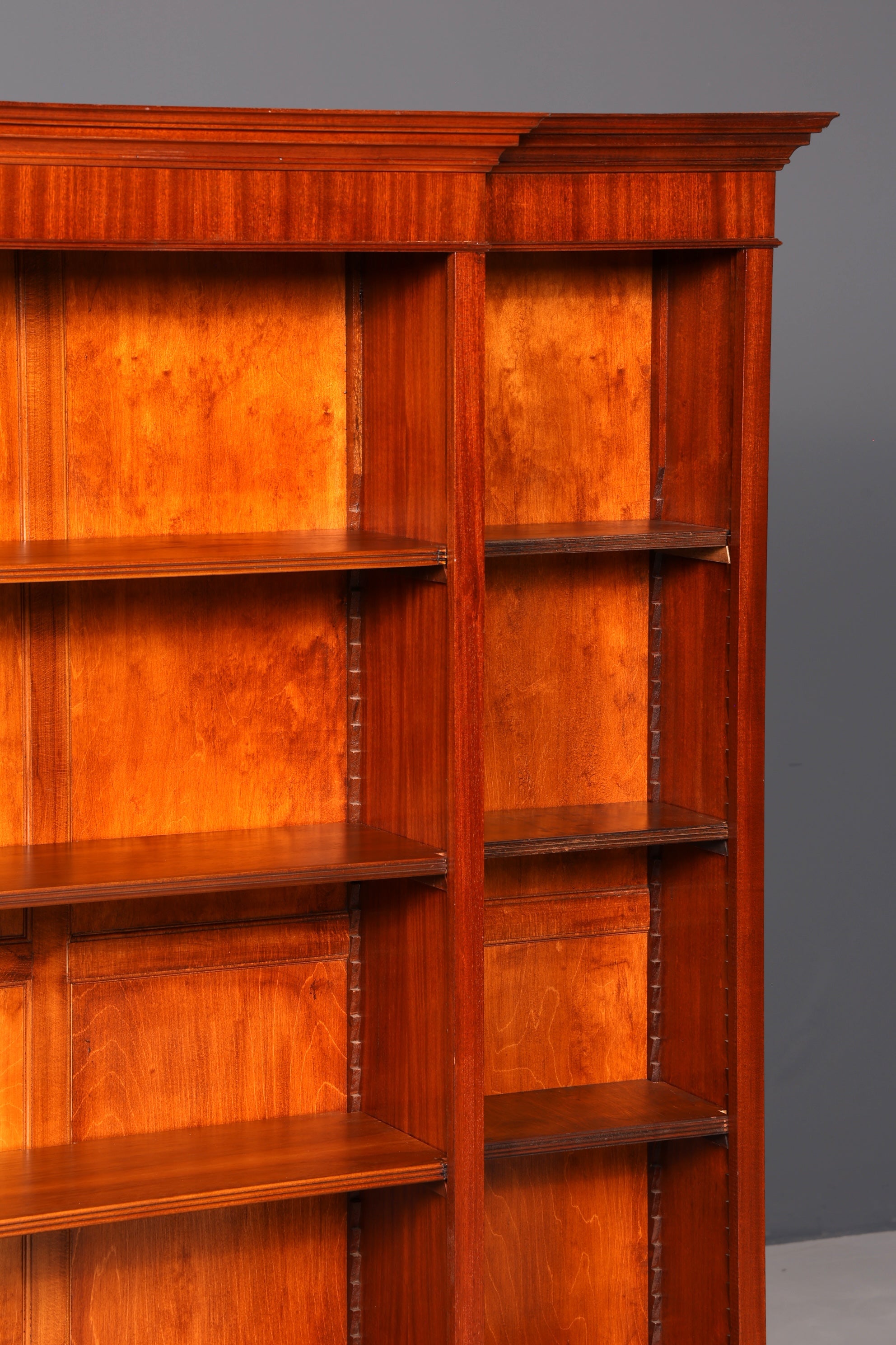 Magnifique bibliothèque anglaise XXL, étagère ancienne sur pied, meuble de rangement, véritable bois