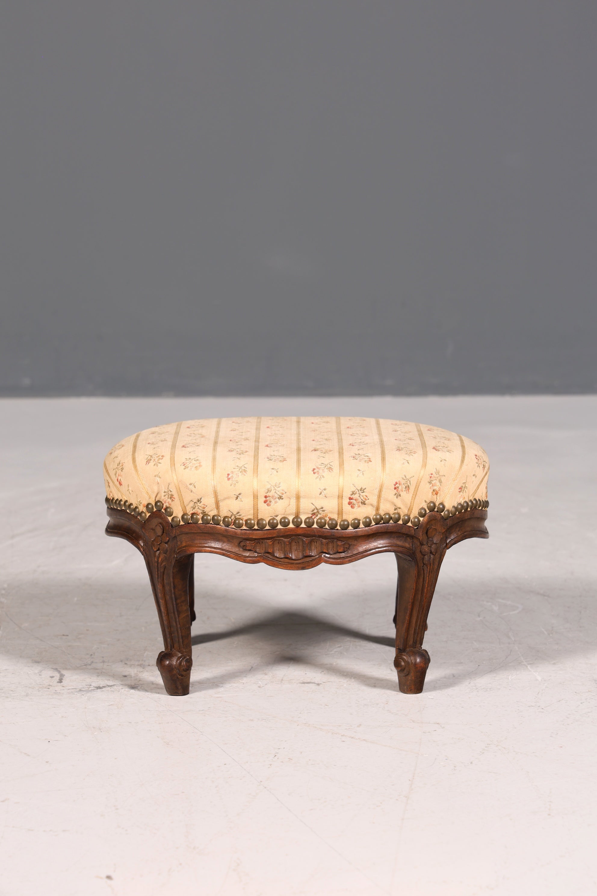 Magnifique tabouret Chippendale, style baroque antique, repose-pieds, tabouret