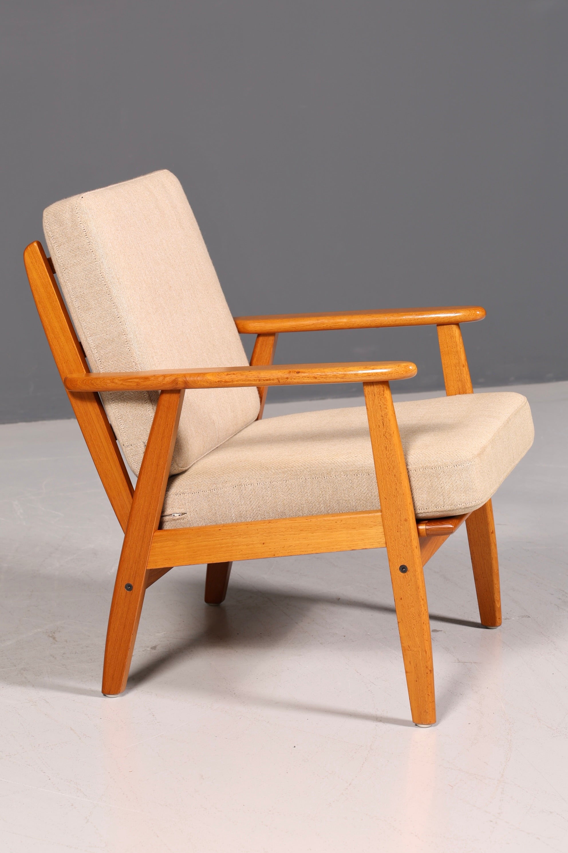 Wunderschöner Mid Century Sessel Made in Denmark Teak Holz Armlehnsessel 60s Designklassiker