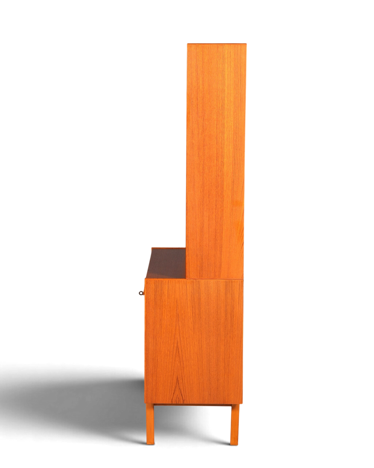 Traumhaftes Mid Century Regal Teak Holz Schrank Danish Design Retro Kommode Vintage Bücherregal 60er Jahre 1 von 2