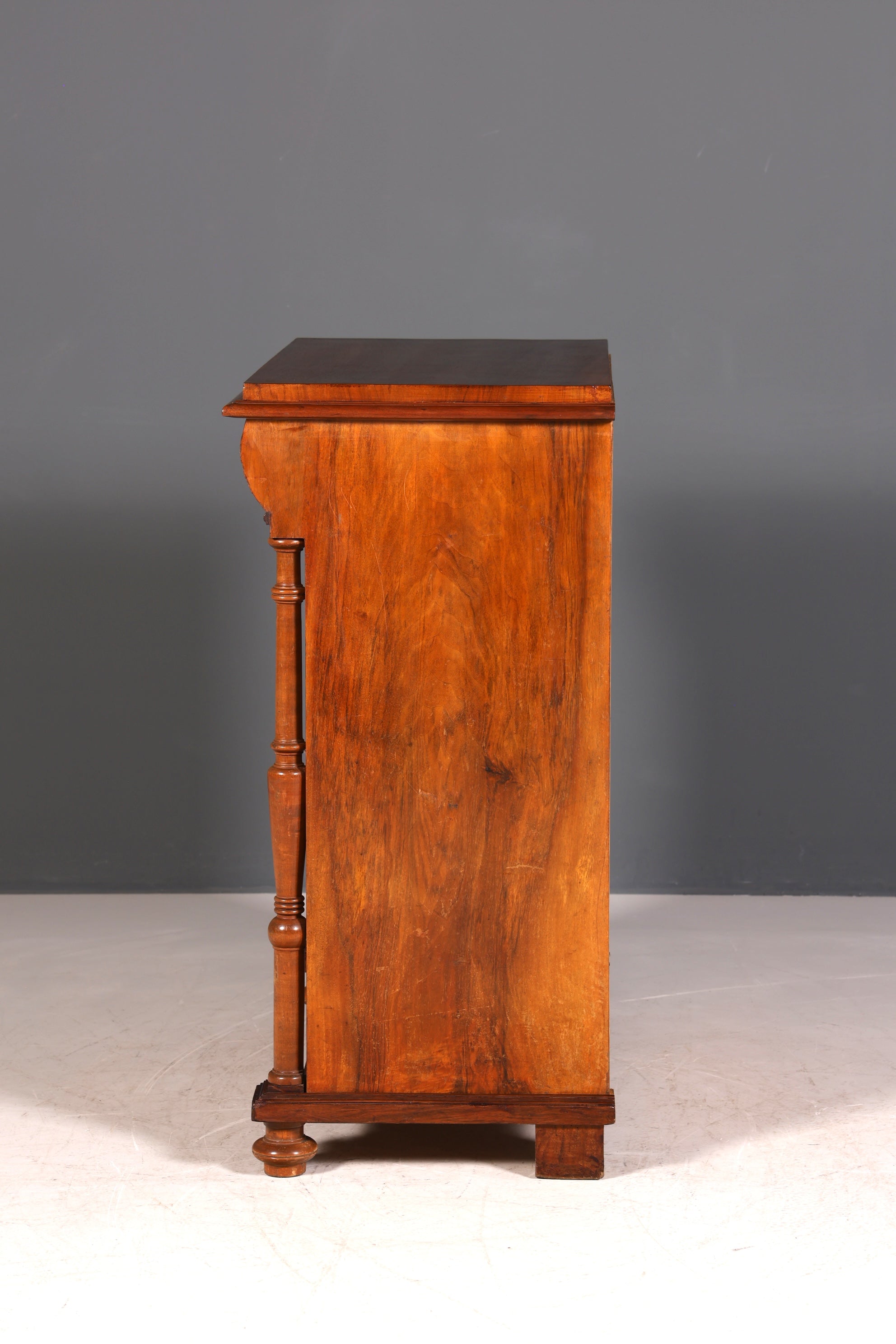 Traumhafter Gründerzeit Schrank Louis Philippe Vertiko Antik Highboard Kommode