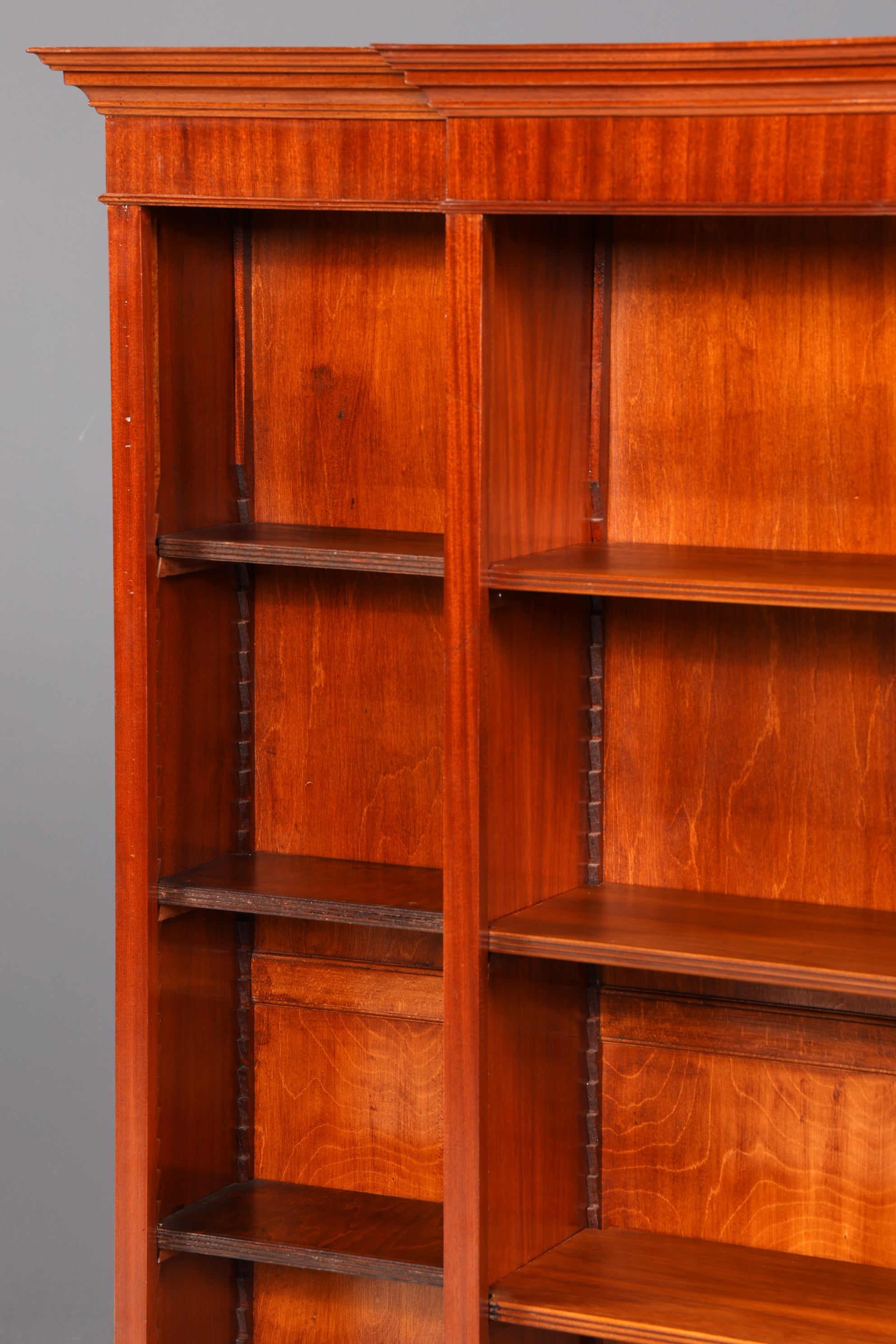 Magnifique bibliothèque anglaise XXL, étagère ancienne sur pied, meuble de rangement, véritable bois