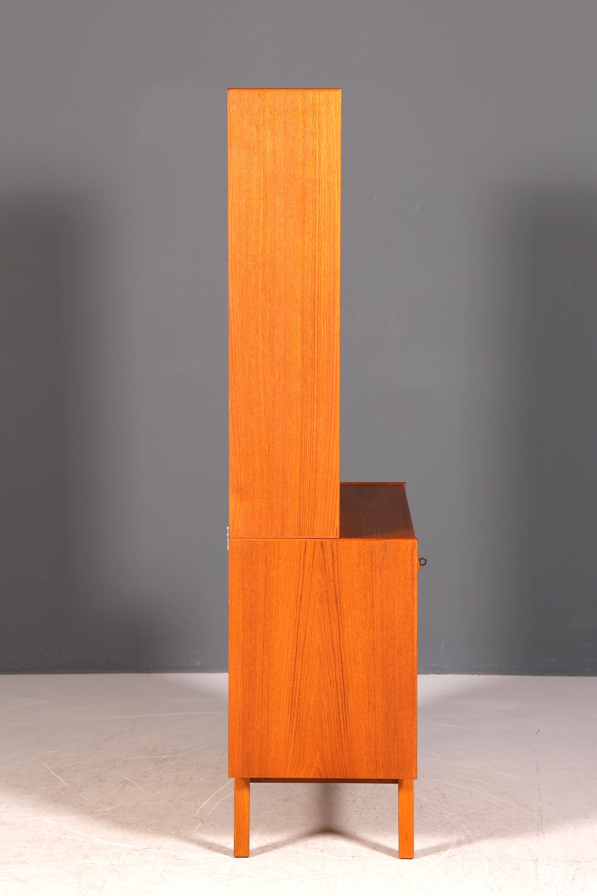 Traumhaftes Mid Century Regal Teak Holz Schrank Danish Design Retro Kommode Vintage Bücherregal 60er Jahre 2 von 2