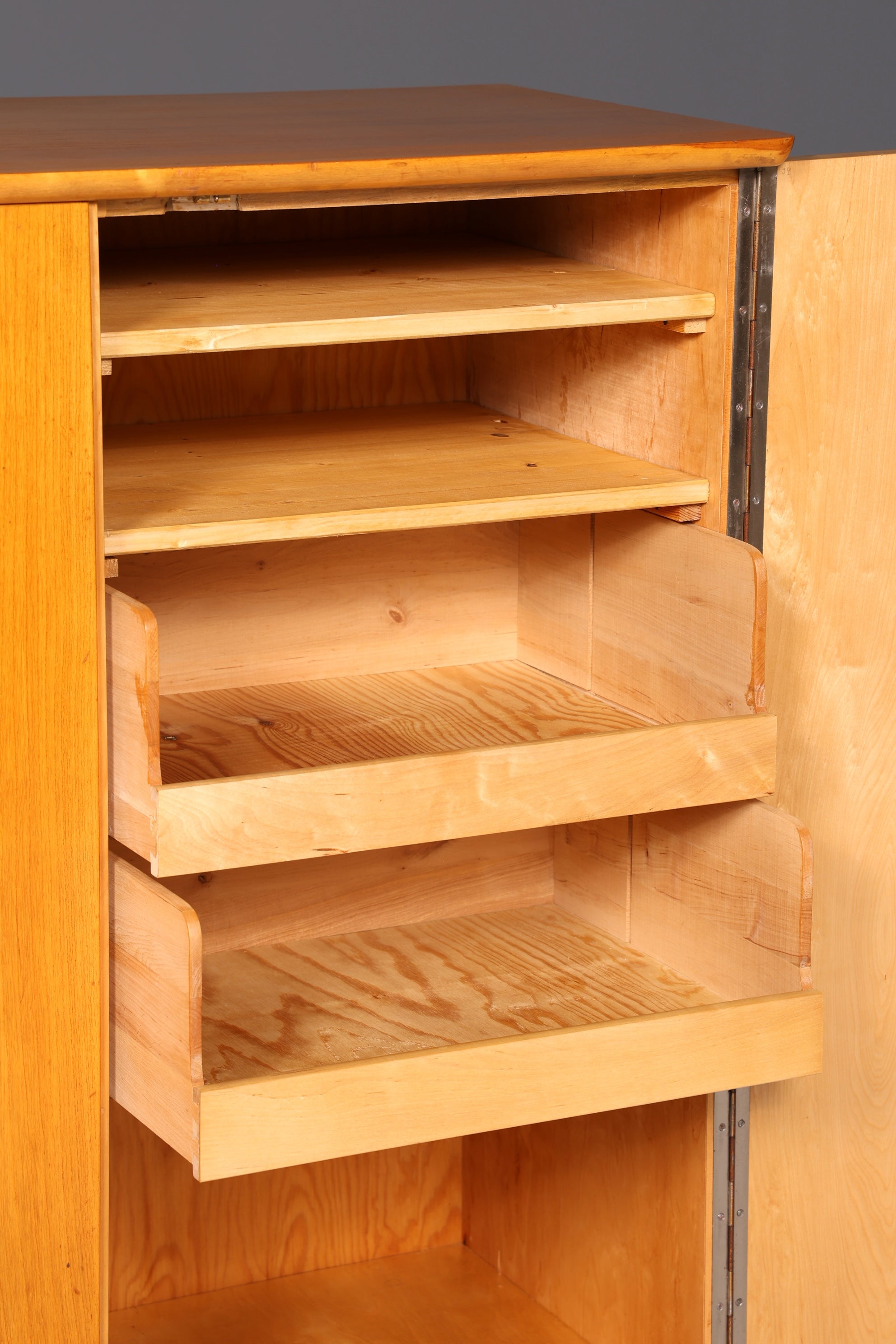 Wunderschöner Mid Century Schrank 60er Jahre Vertiko Highboard Wäscheschrank Aktenschrank Kommode Echt Holz Vintage