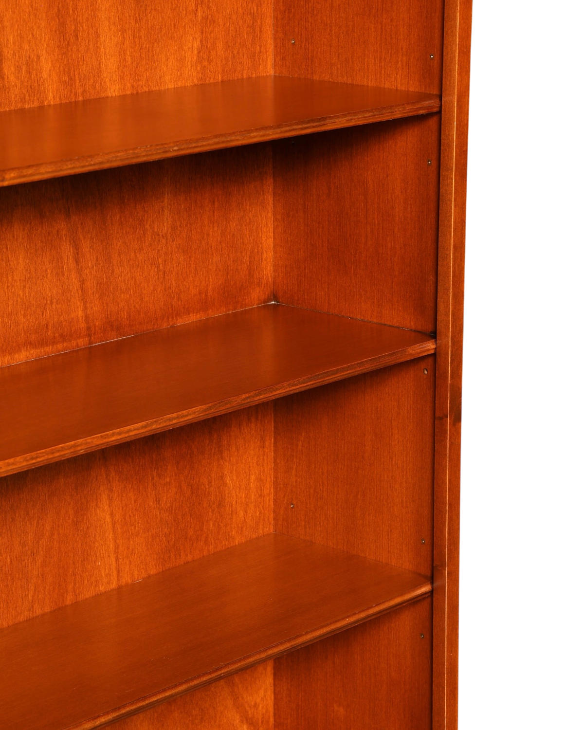 Hauptstadt Möblerei Selva Bücherregal aus hochwertigem Echtholz mit verstellbaren Regalböden in warmem Braunton