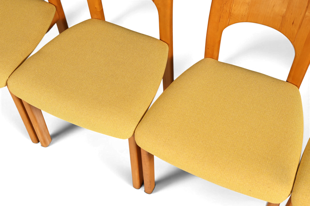 6x Schlichte Mid Century Stühle Retro Stuhlset von Holstebro Møbelfabrik Danish Design Küchenstühle Esszimmer Stühle