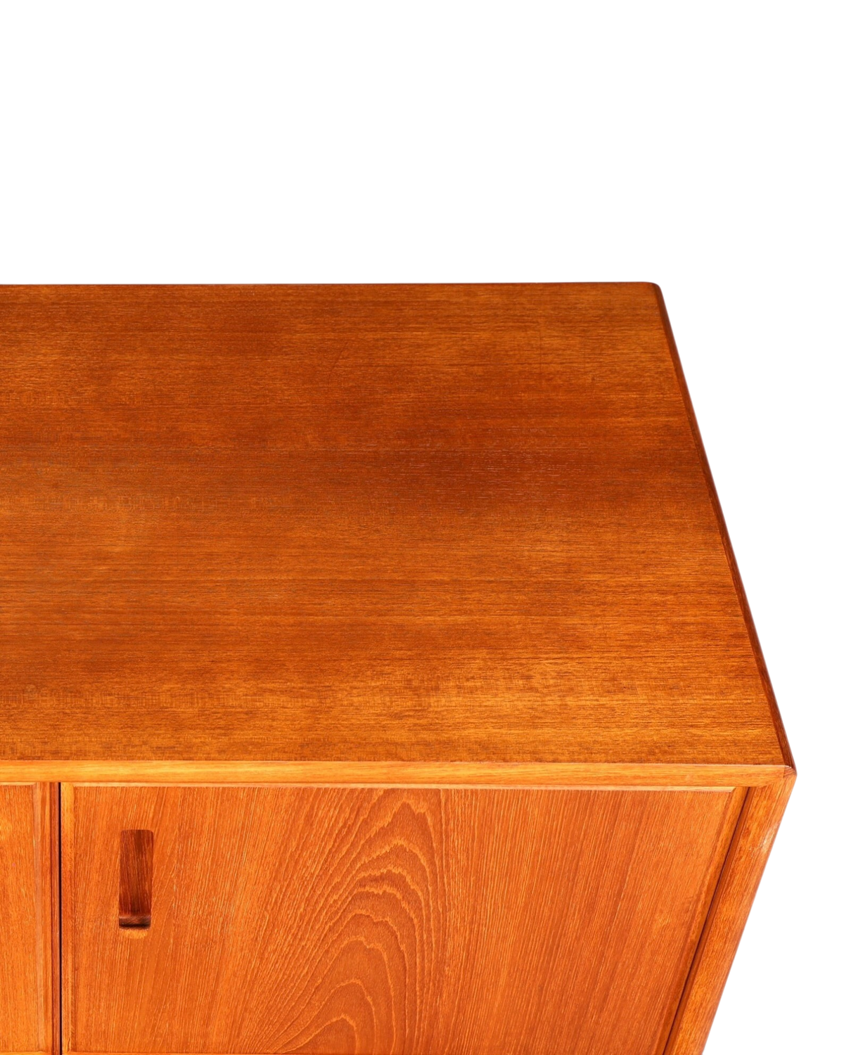 Hauptstadt Möblerei H908 Sideboard aus warmem Teakholz mit natürlicher Maserung und integriertem Griff