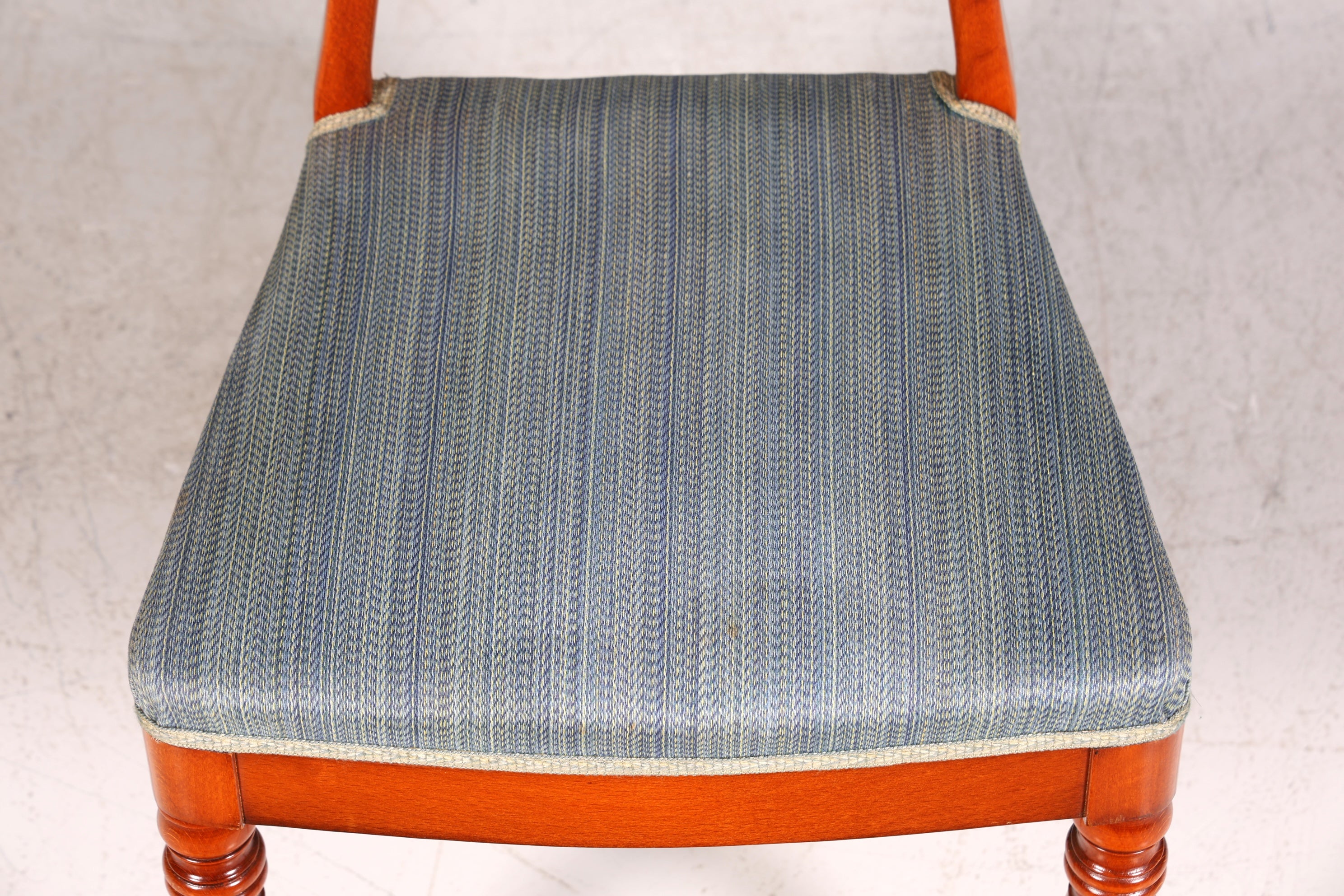 Chaise de style Biedermeier, chaise secrétaire en bois véritable, chaise de salle à manger de style ancien, 1 sur 2