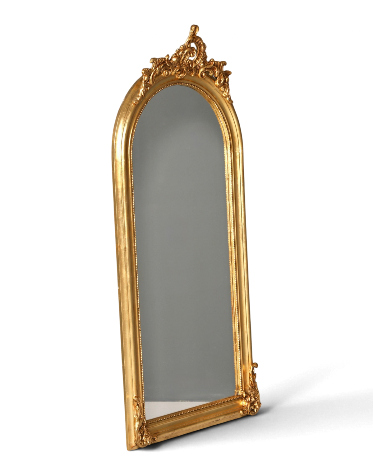 Stilvoller Prunk Barock Stil Standspiegel Antik Stil Ornament Flurspiegel Gold Spiegel