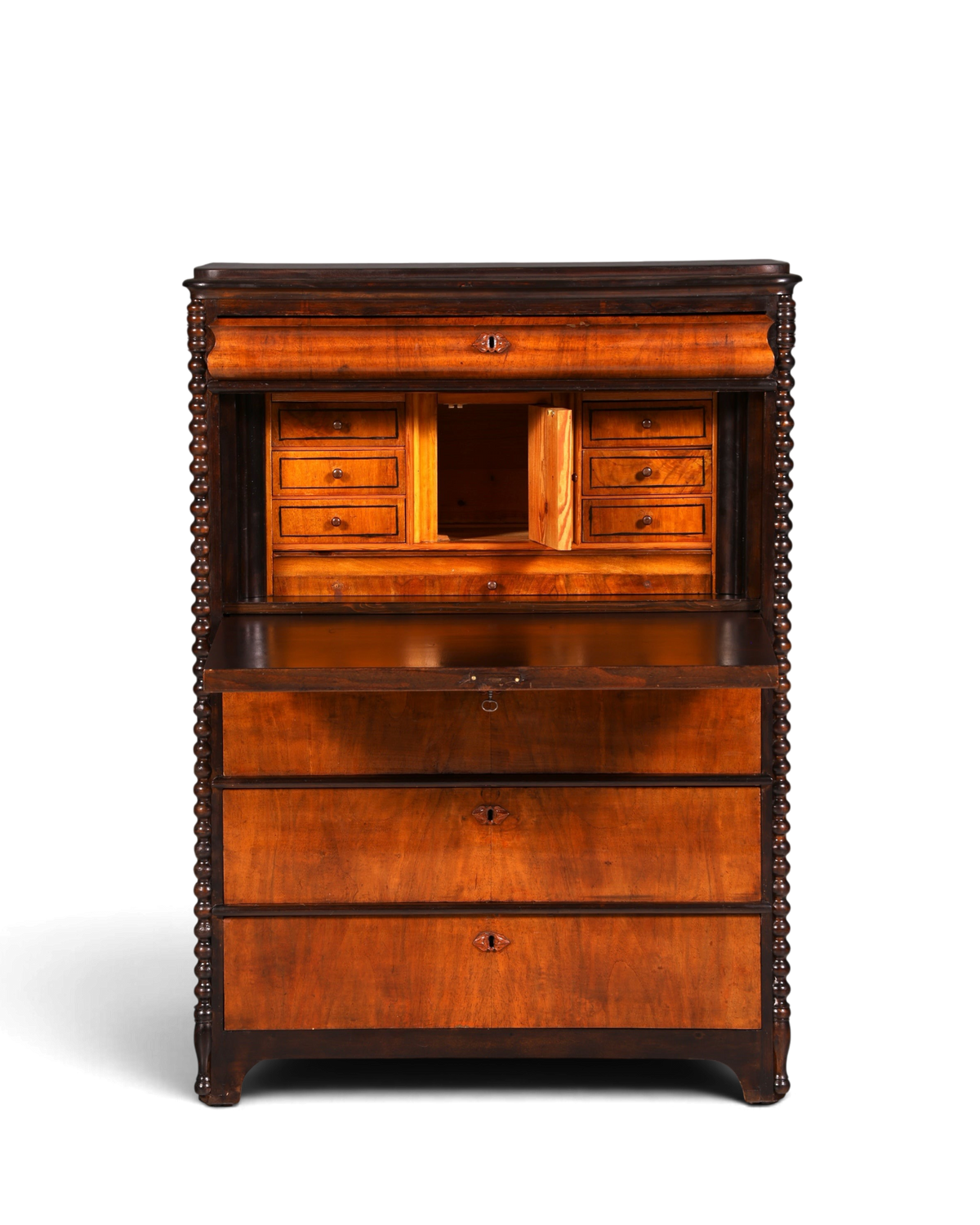 Traumhafter Louis Philippe Sekretär Vertiko Biedermeier Kommode Schubladenkommode