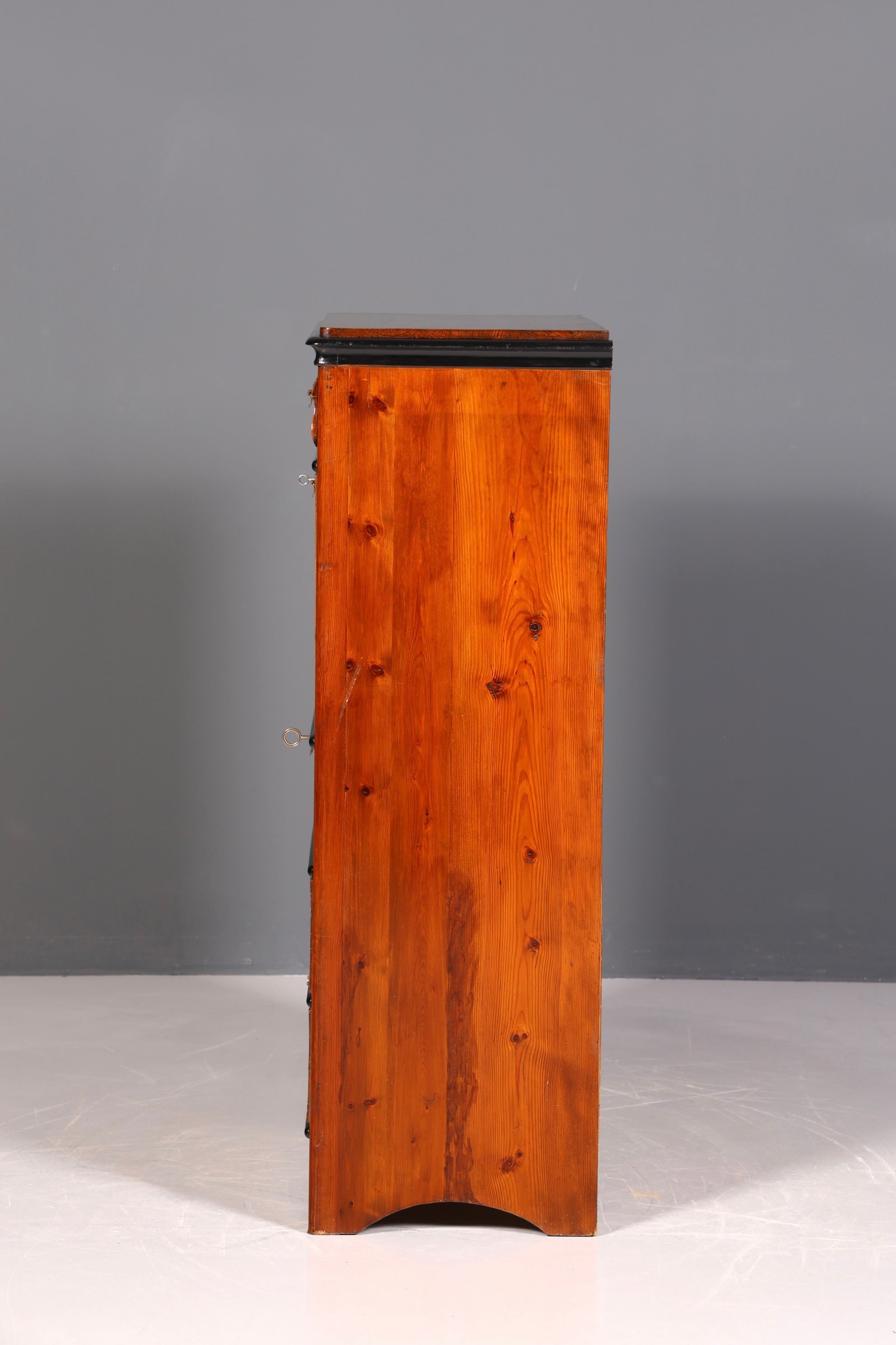 Secrétaire onirique Louis Philippe vers 1880, meuble ancien Gründerzeit, chiffonnier