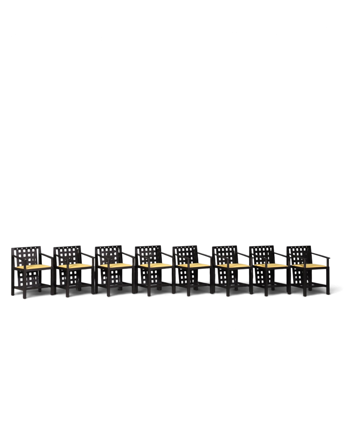 8x seltene Cassina Stühle DS3 Stuhlset By Charles Rennie Mackintosh Armlehnstuhl Küchenstühle
