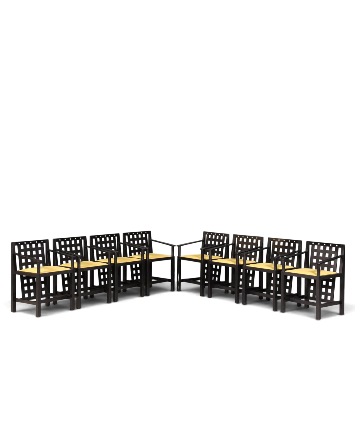 8x seltene Cassina Stühle DS3 Stuhlset By Charles Rennie Mackintosh Armlehnstuhl Küchenstühle