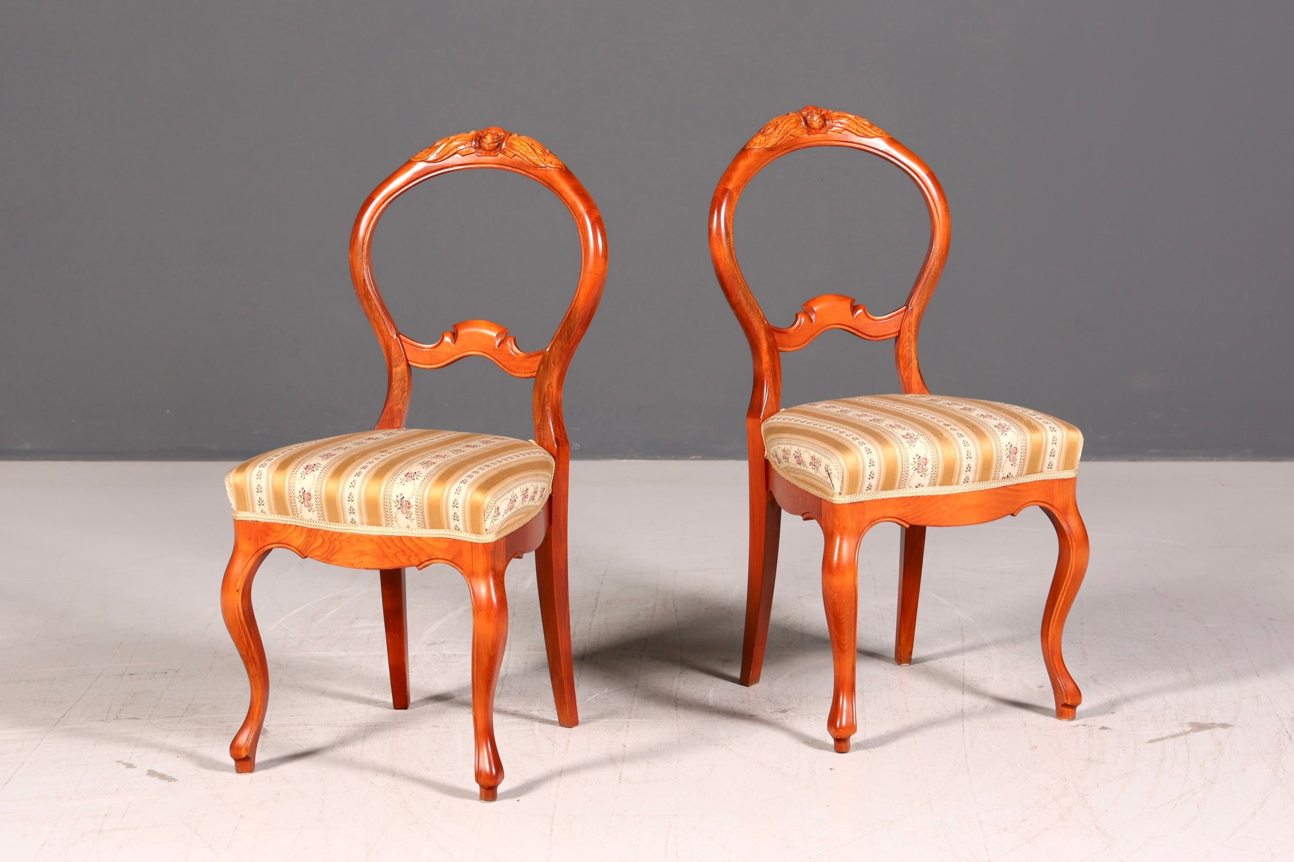 Traumhafter Louis Philippe Stuhl um 1880 Biedermeier Antik Sekretär Stuhl Echt Holz Polsterstuhl Esszimmerstuhl Vintage