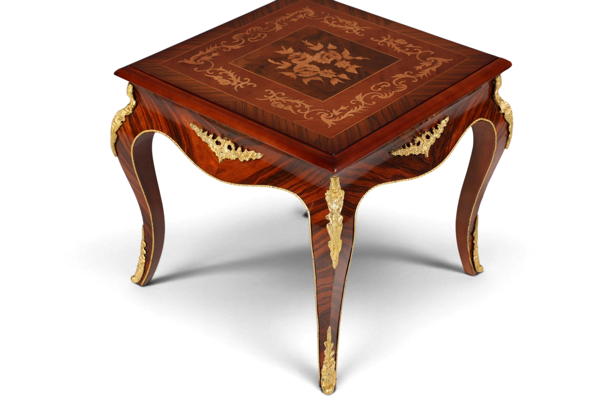 2x Traumhafte Barock Stil Louis XV Couchtische Antik Stil Ablagetische