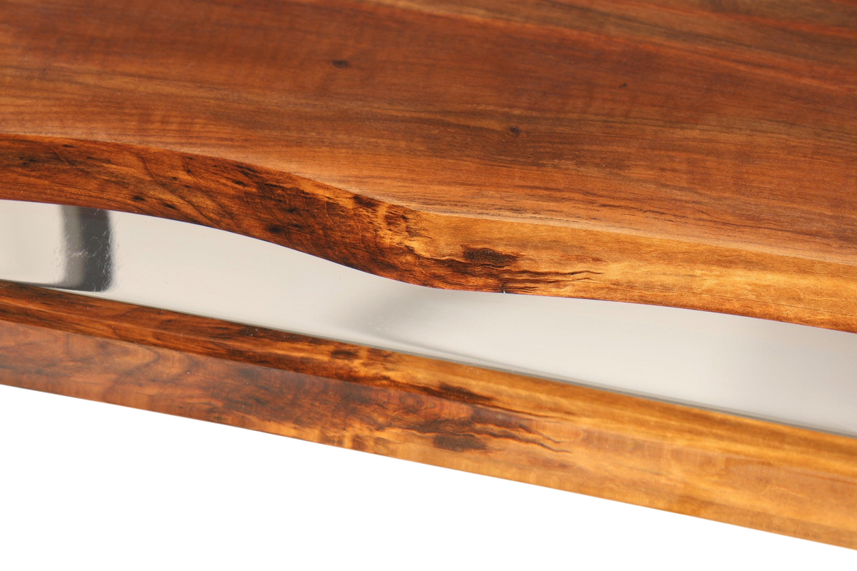 Beeindruckender Epoxidharz Tisch 160-90cm Nussbaum Esszimmer Tisch massiv Holz Epoxy Küchentisch