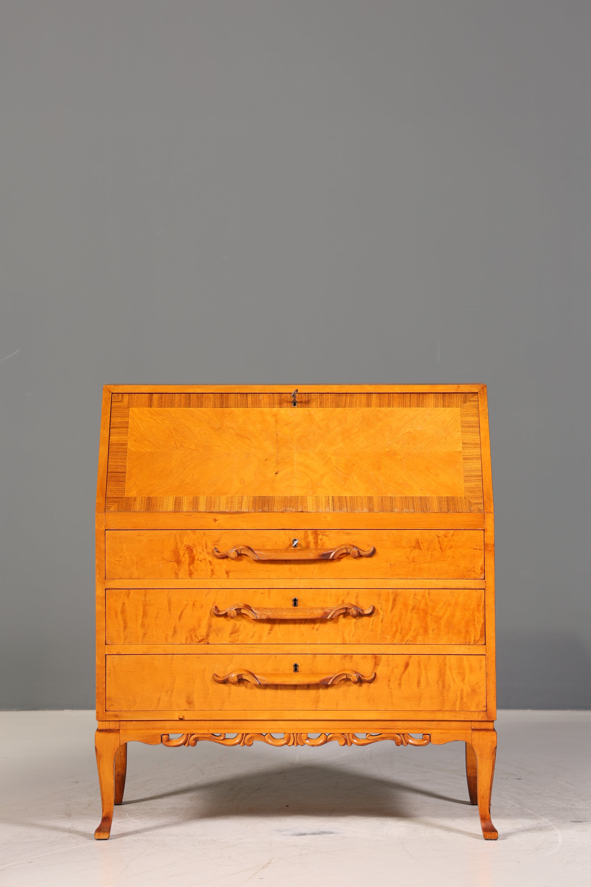Traumhafter Sekretär um 1930 Büro Kommode echt Holz Sekretär Schreibtisch Kommode