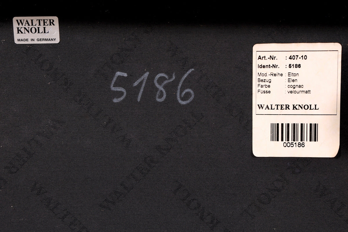 Original Walter Knoll Designer Elton Sessel Armlehnsessel Modell 407 Lounge Sessel