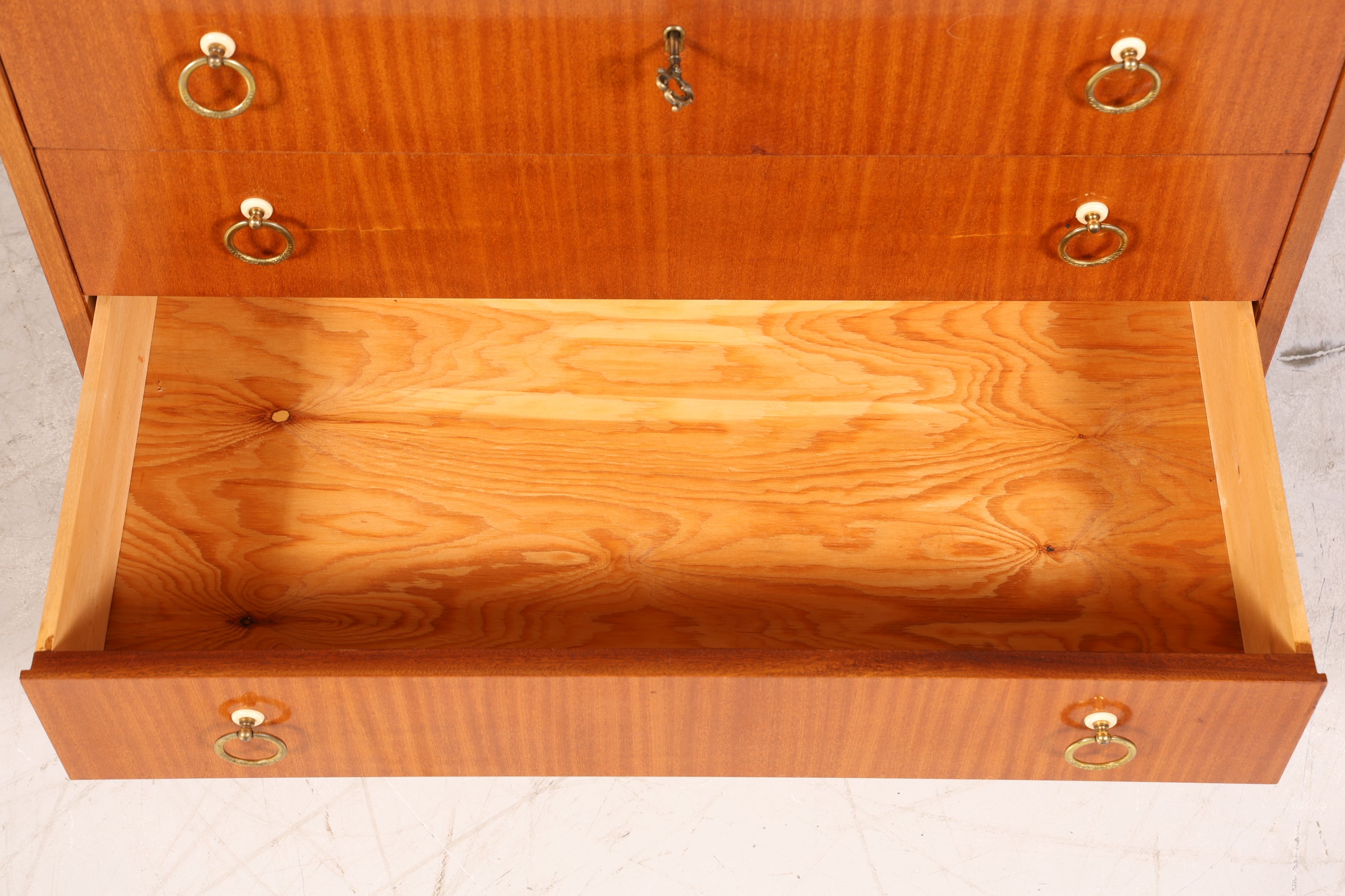 Traumhafter Mid Century Rollladen Sekretär echt Holz Büro Schrank Retro Schreibkommode