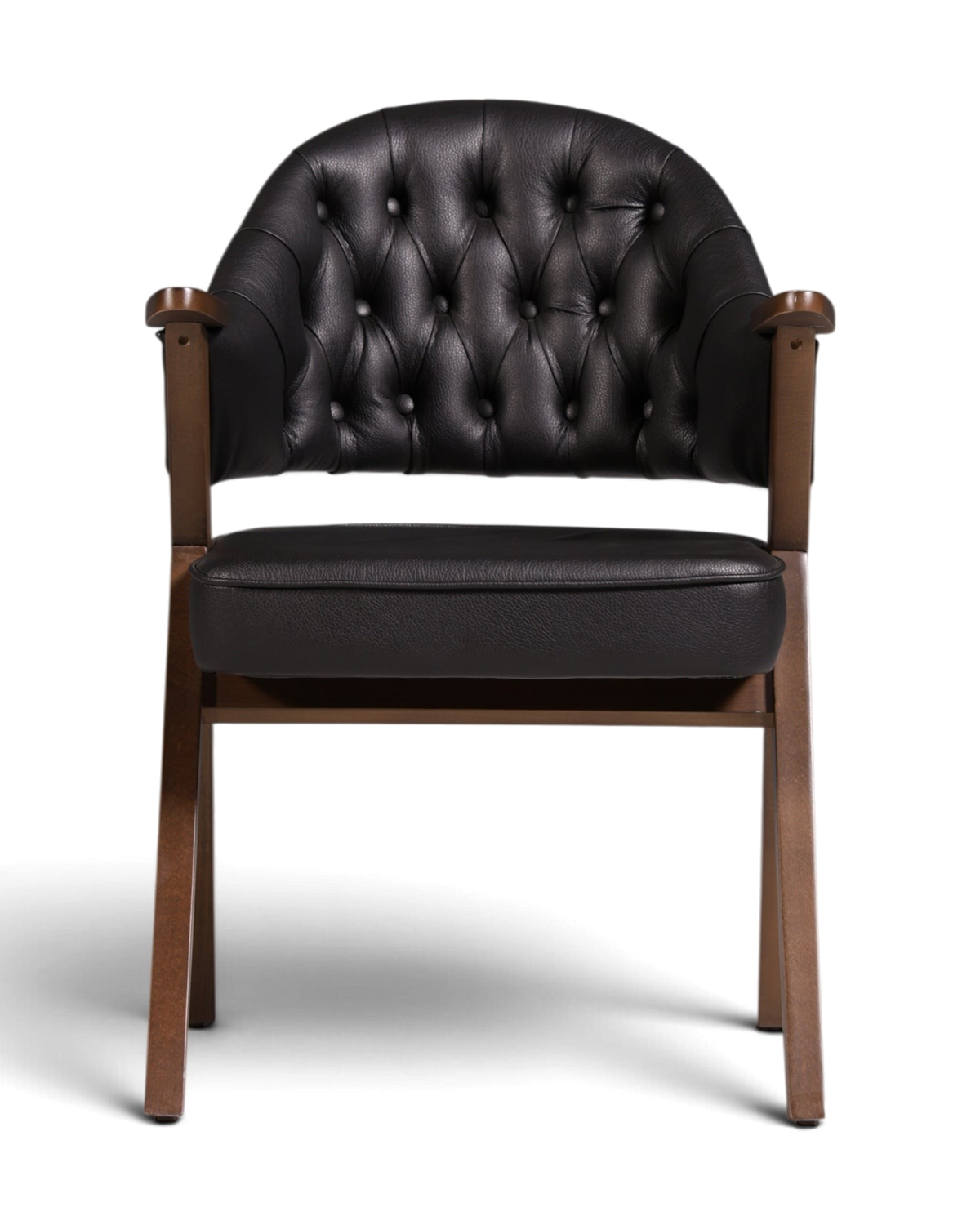 Luxuriöser "Manchester Black" Stuhl Chesterfield Stil Bürostuhl Esszimmerstuhl Lounge Stuhl