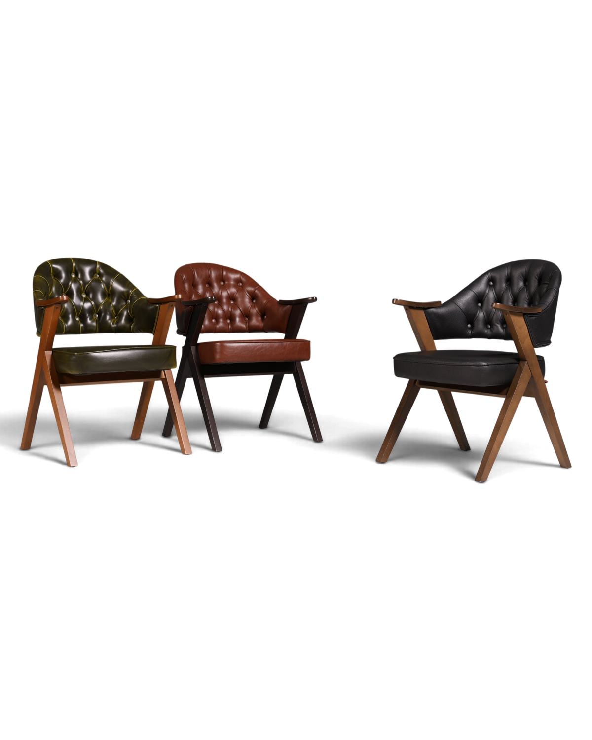 Luxuriöser "Manchester Black" Stuhl Chesterfield Stil Bürostuhl Esszimmerstuhl Lounge Stuhl