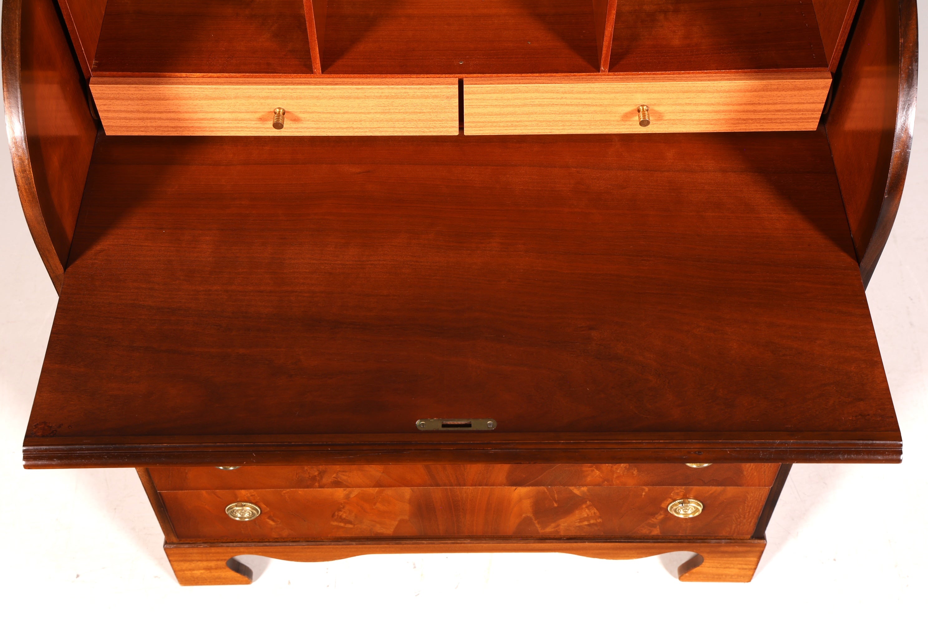 G099 Finish Wunderschöner Englischer Sekretär Schreibkommode echt Holz Schreibtisch Kommode