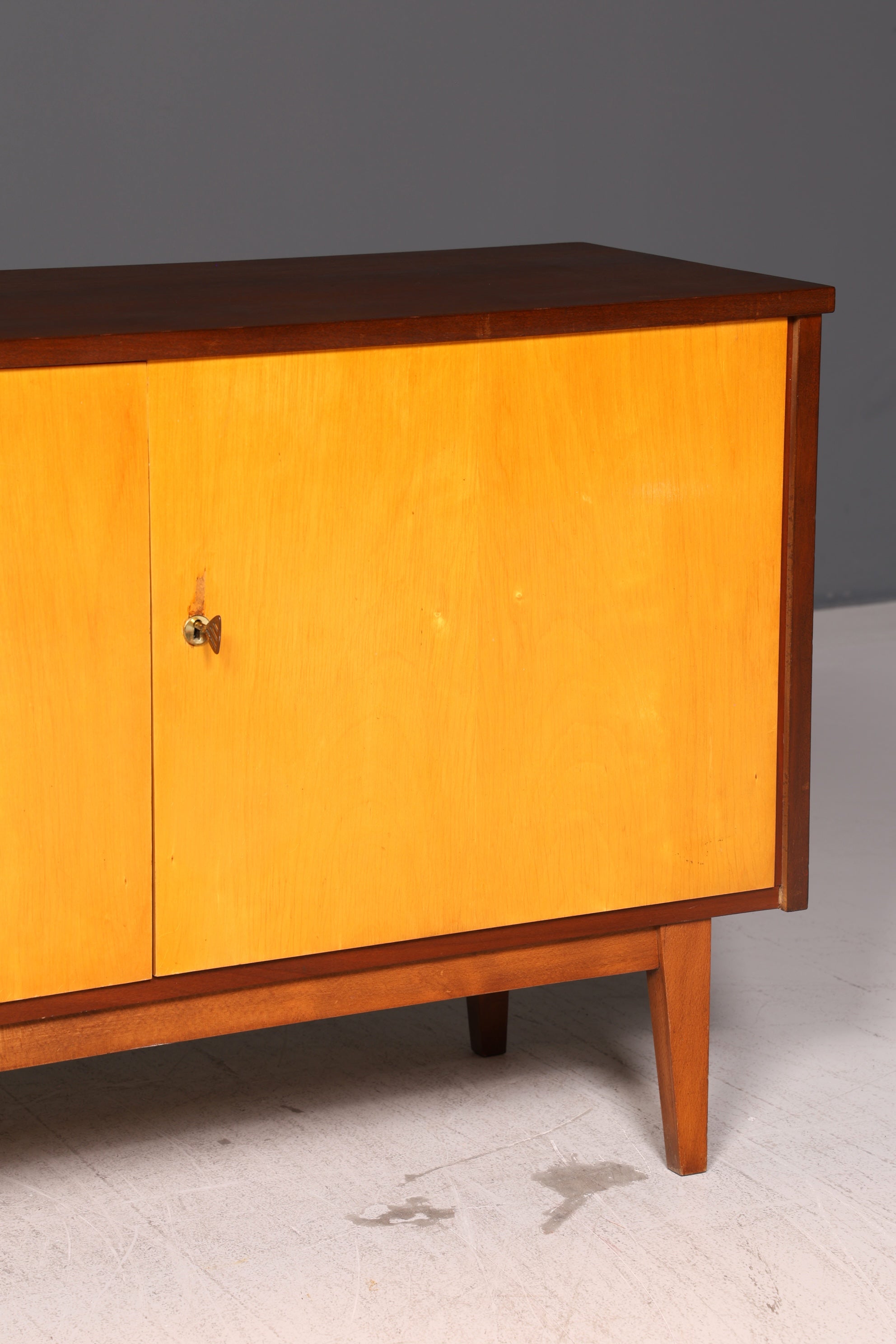 Wunderschöner Mid Century Schrank Vintage Flur Kommode Retro TV Sideboard 60s Holz