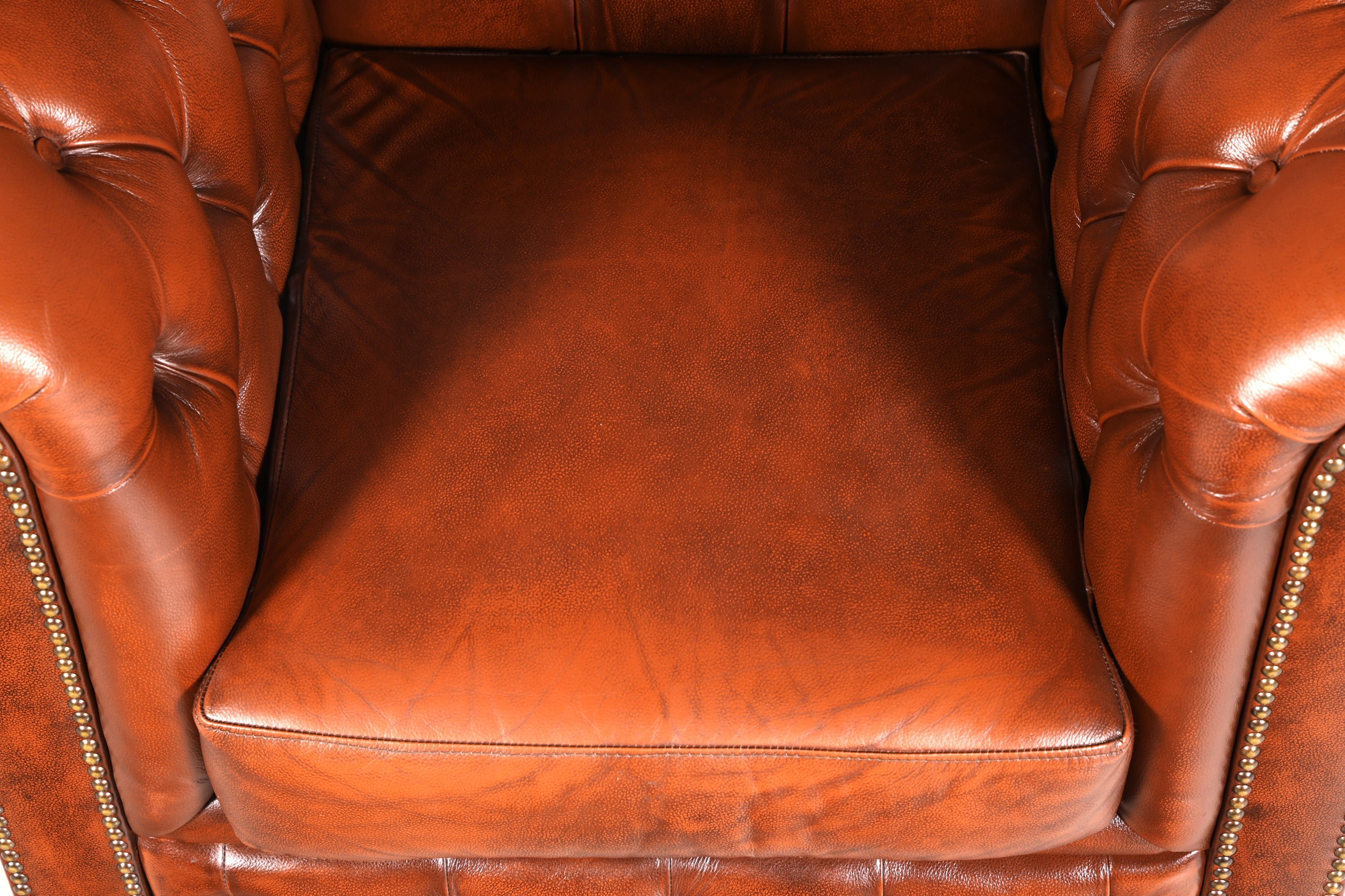Wunderschöner Original Chesterfield Sessel Englische Leder Armlehnsessel "The Chesterfield Brand" Herrensessel