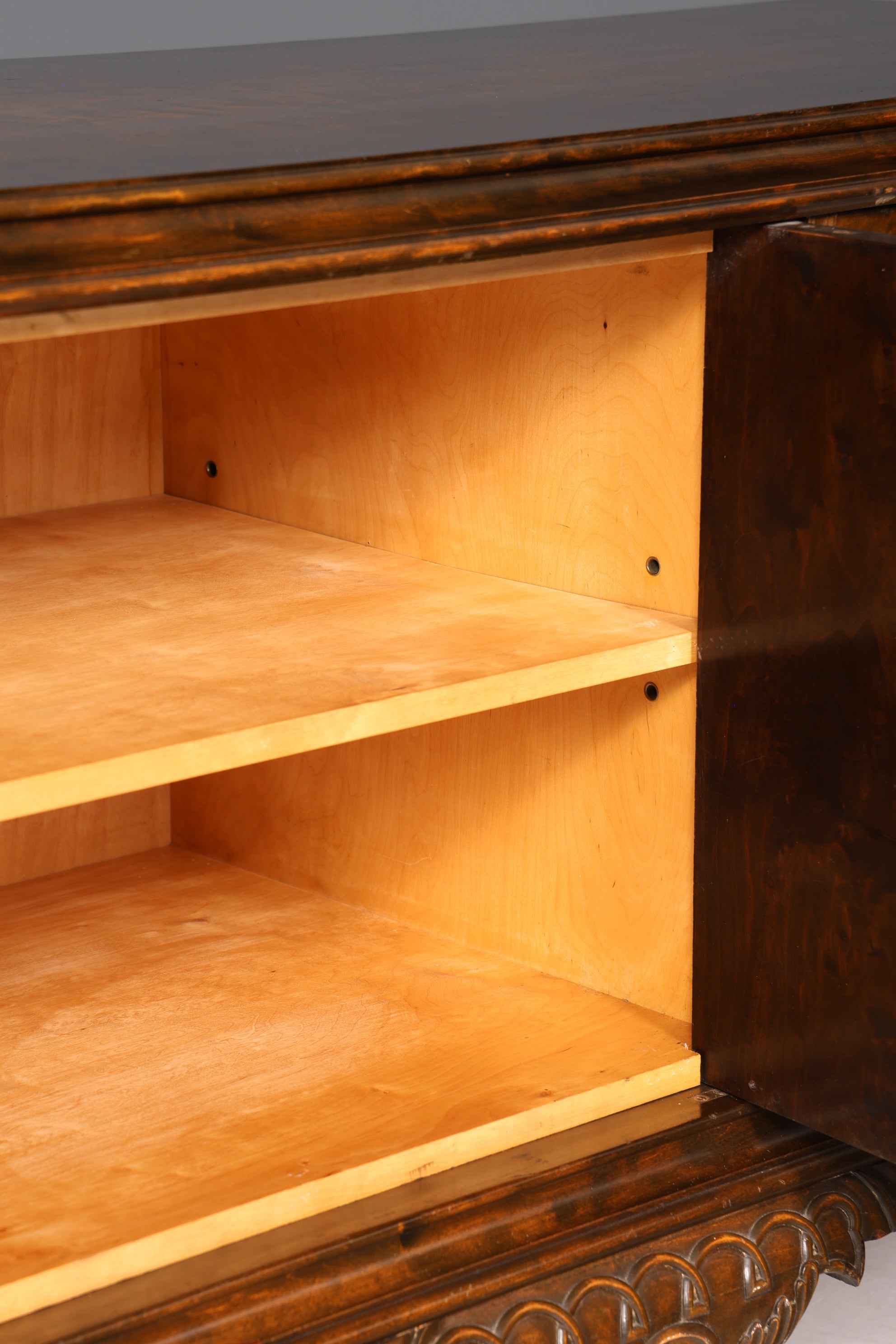 Buffet Chippendale onirique, meuble de style baroque, meuble TV ancien des années 50/60