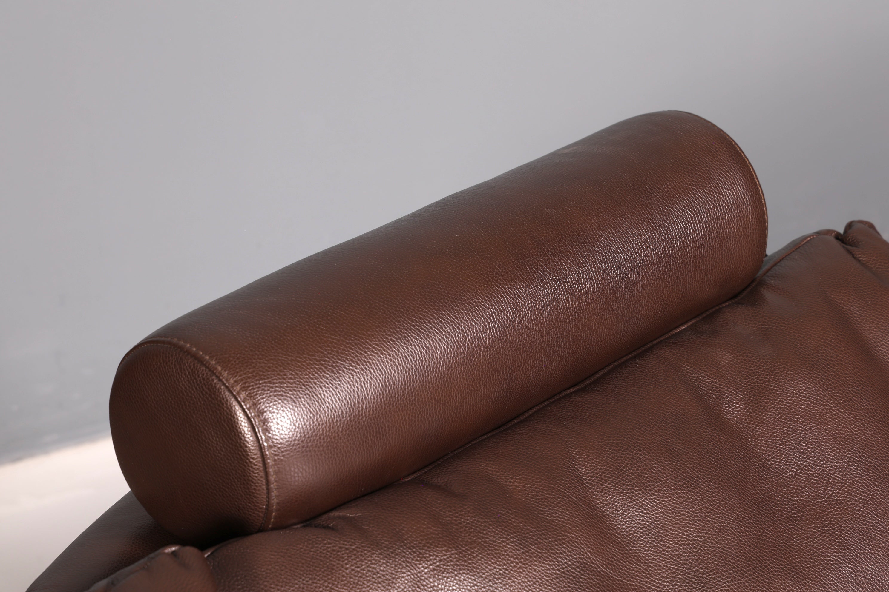 Wunderschönes Stressless E200 Ecksofa Echtleder Braun Sofa mit Récamière Hocker Ledersofa Couch Vintage