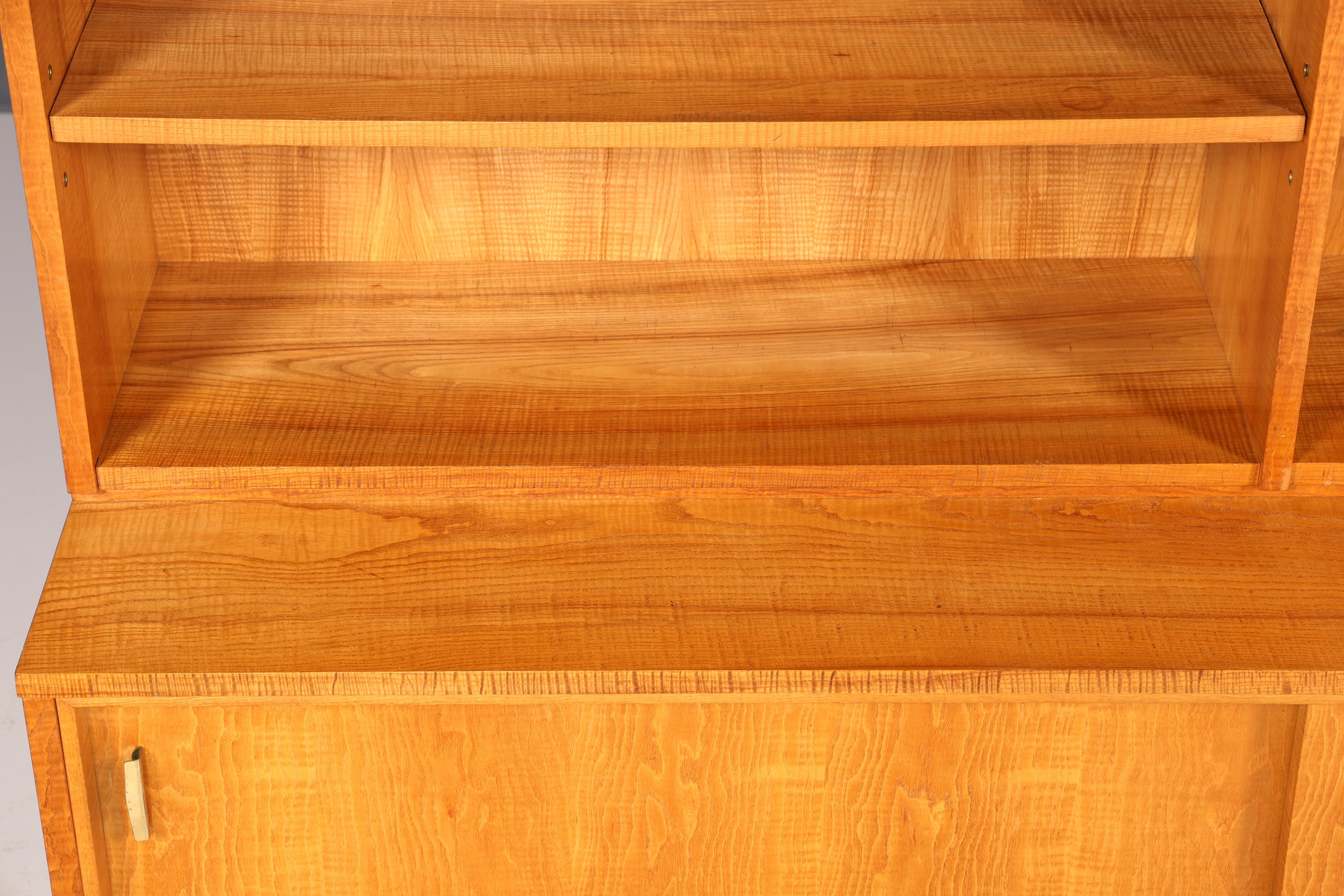 Magnifique meuble XXL style années 50, bibliothèque vintage, présentoir de bibliothèque, étagère en bois