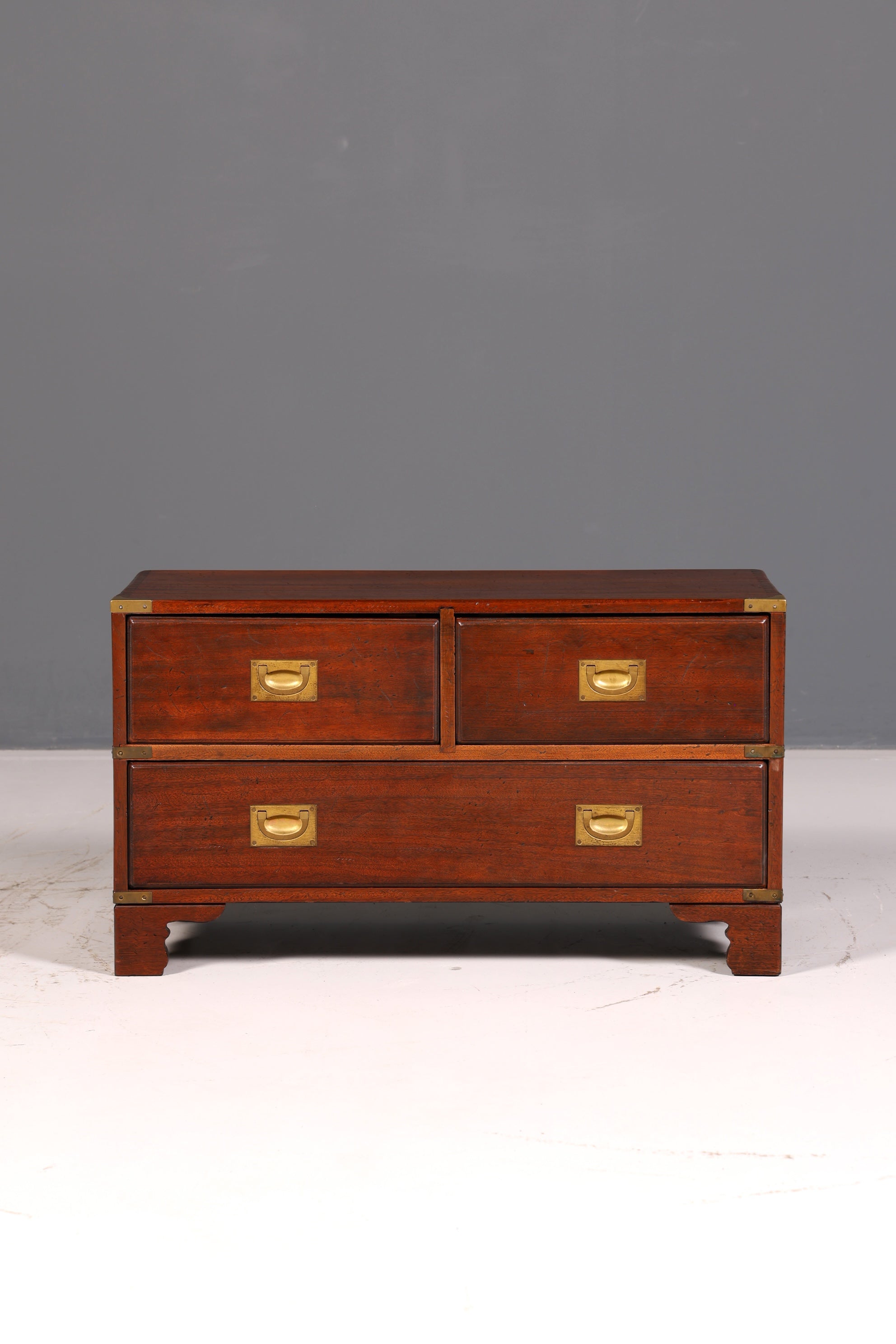Beautiful Maritime Chest of Drawers, English Military Chest, Linen Dresser, Antique Solid Wood