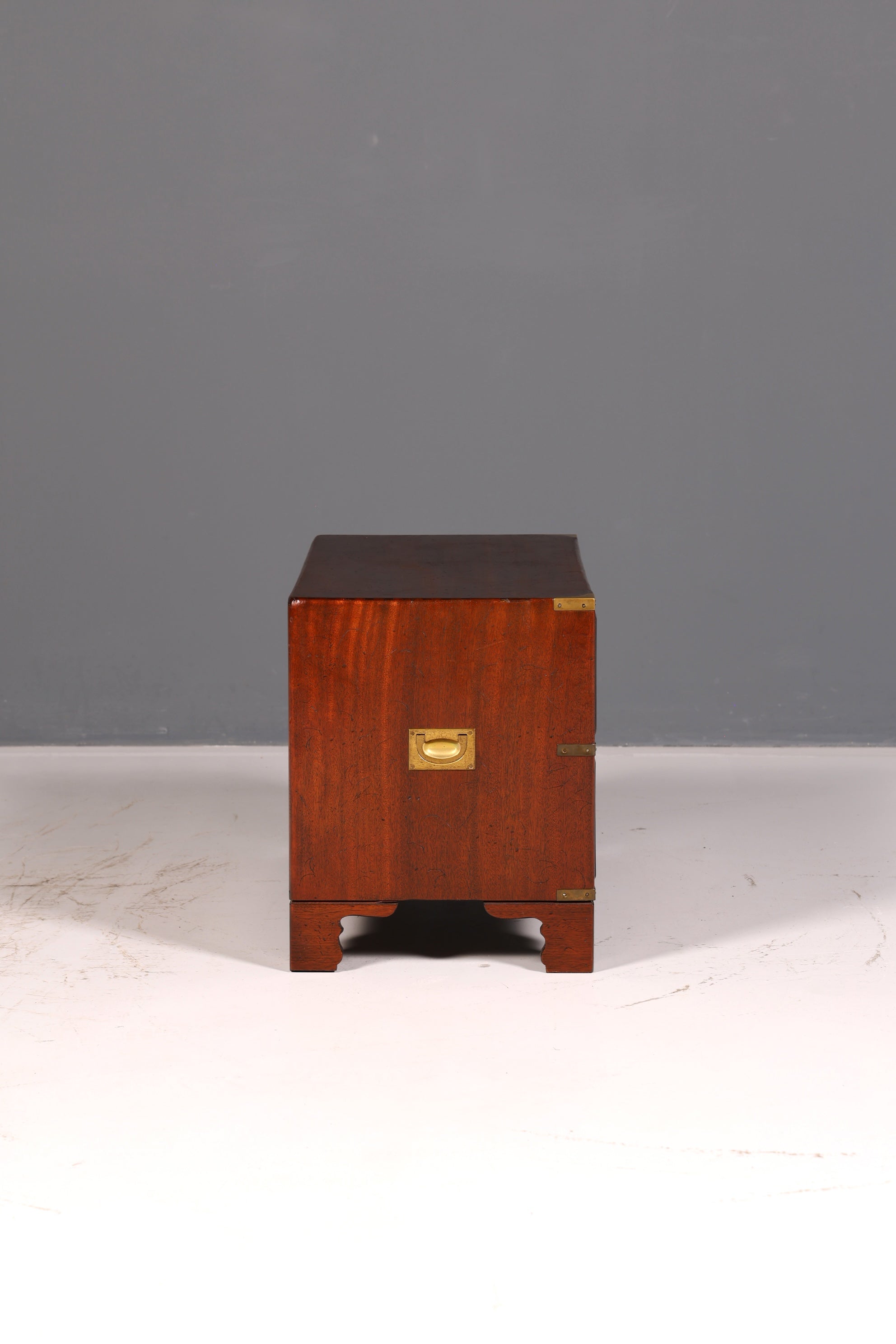 Beautiful Maritime Chest of Drawers, English Military Chest, Linen Dresser, Antique Solid Wood