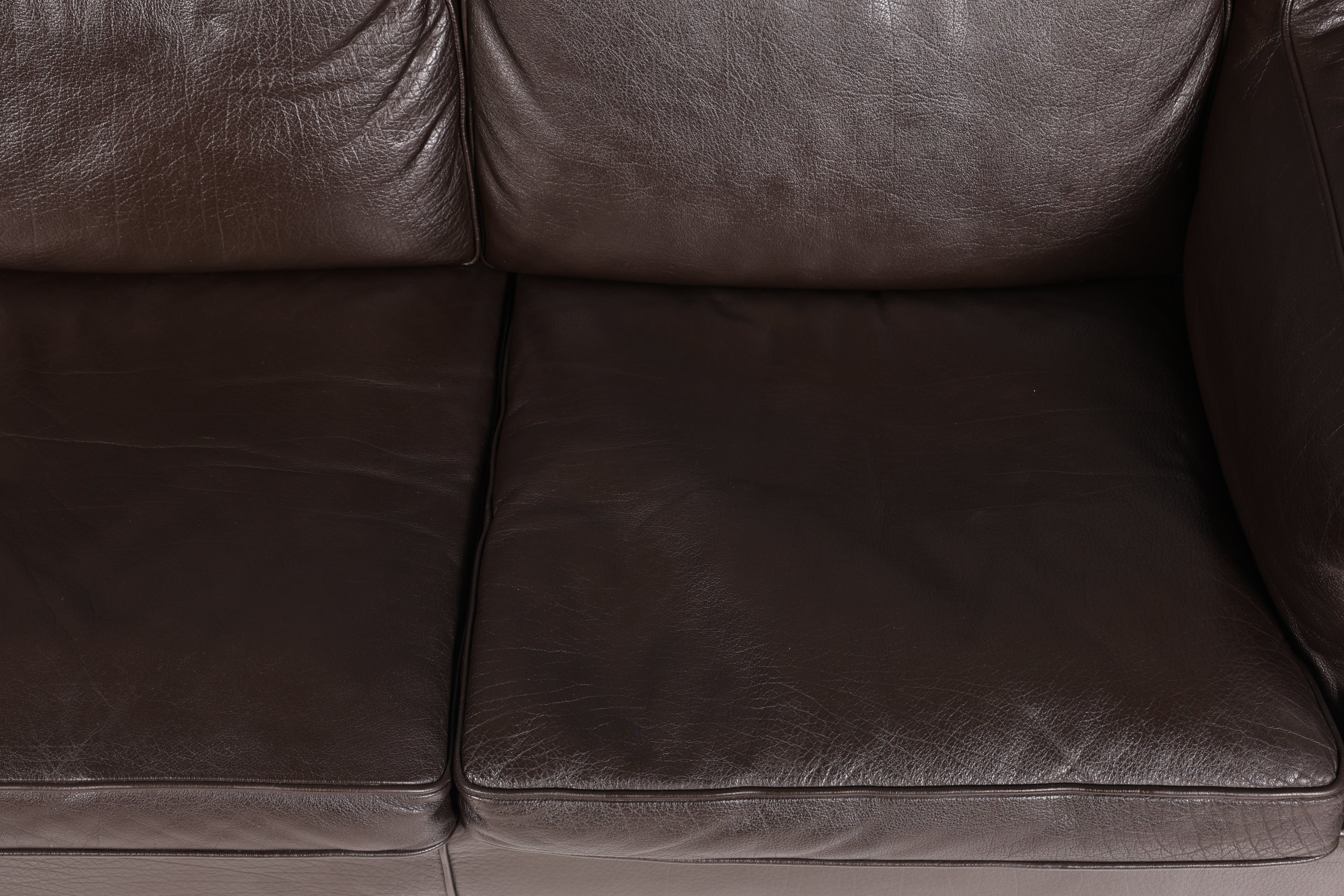 Magnifique canapé du designer Børge Mogensen, 3 places, canapé en cuir véritable, modèle 2213, fabriqué au Danemark.