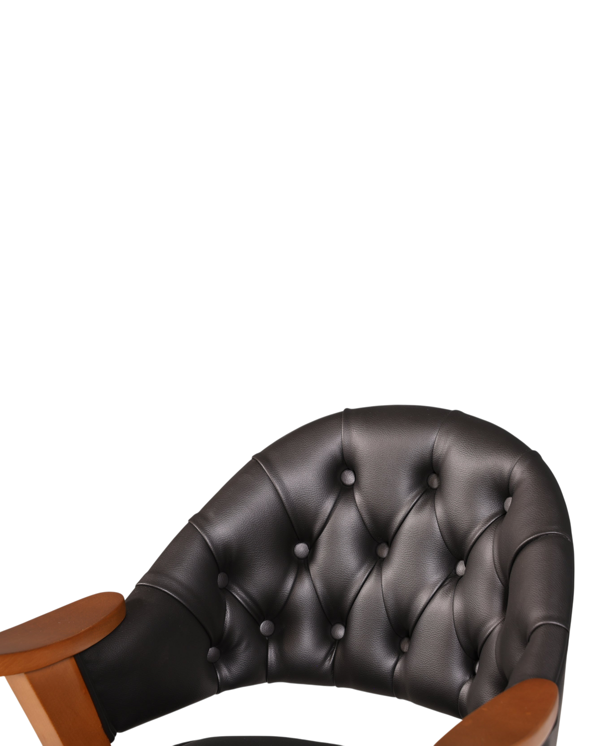 Luxuriöser "Manchester Black" Stuhl Chesterfield Stil Bürostuhl Esszimmerstuhl Lounge Stuhl