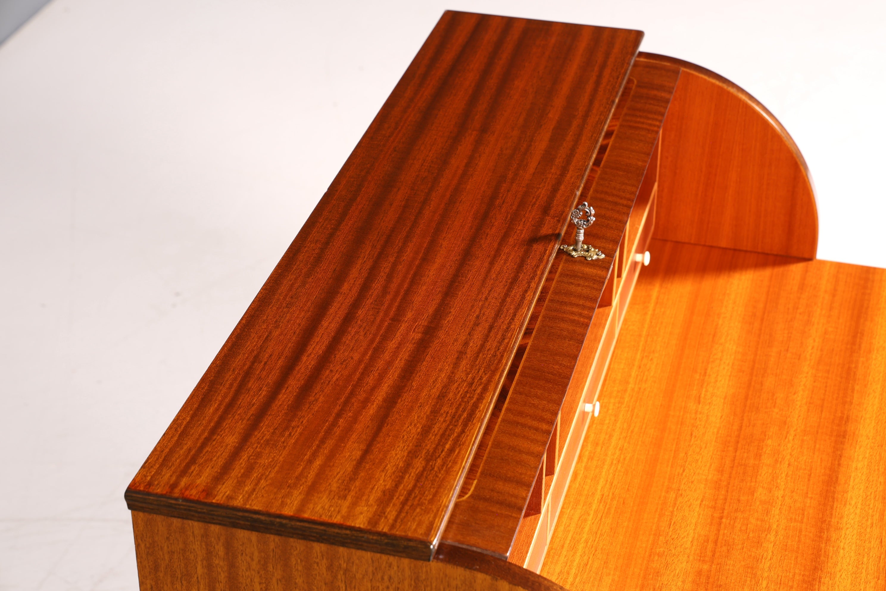 Stilvoller Rollladensekretär im Barock Stil Büro Kommode Sekretär Schreibkommode Schreibtisch