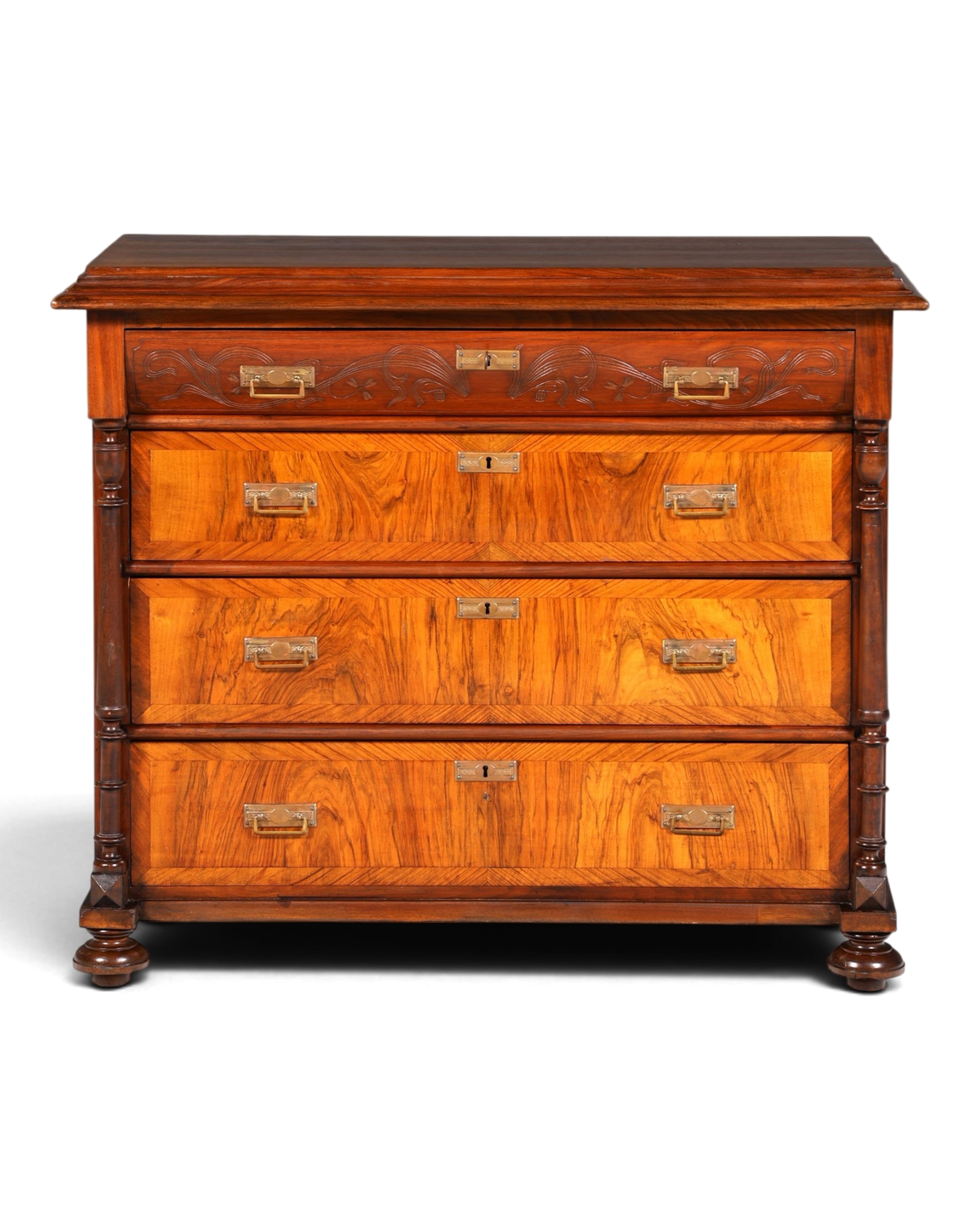 Wunderschöne Gründerzeit Kommode Louis Philippe Antik Sideboard Schubladenkommode Wäschekommode 1890