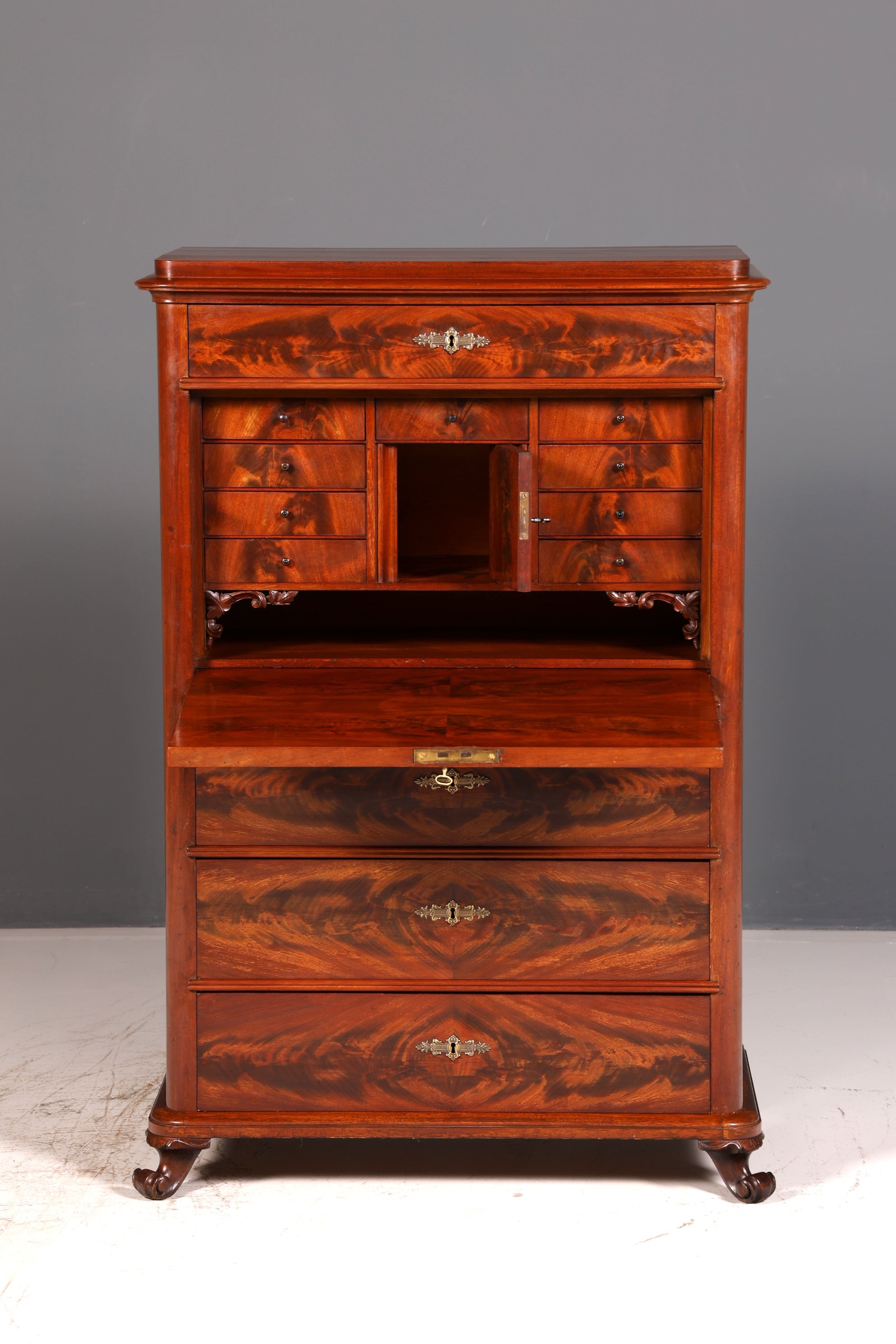 Traumhafter Louis Philippe Sekretär Vertiko Gründerzeit Kommode Schubladenkommode Antik Chiffoniere