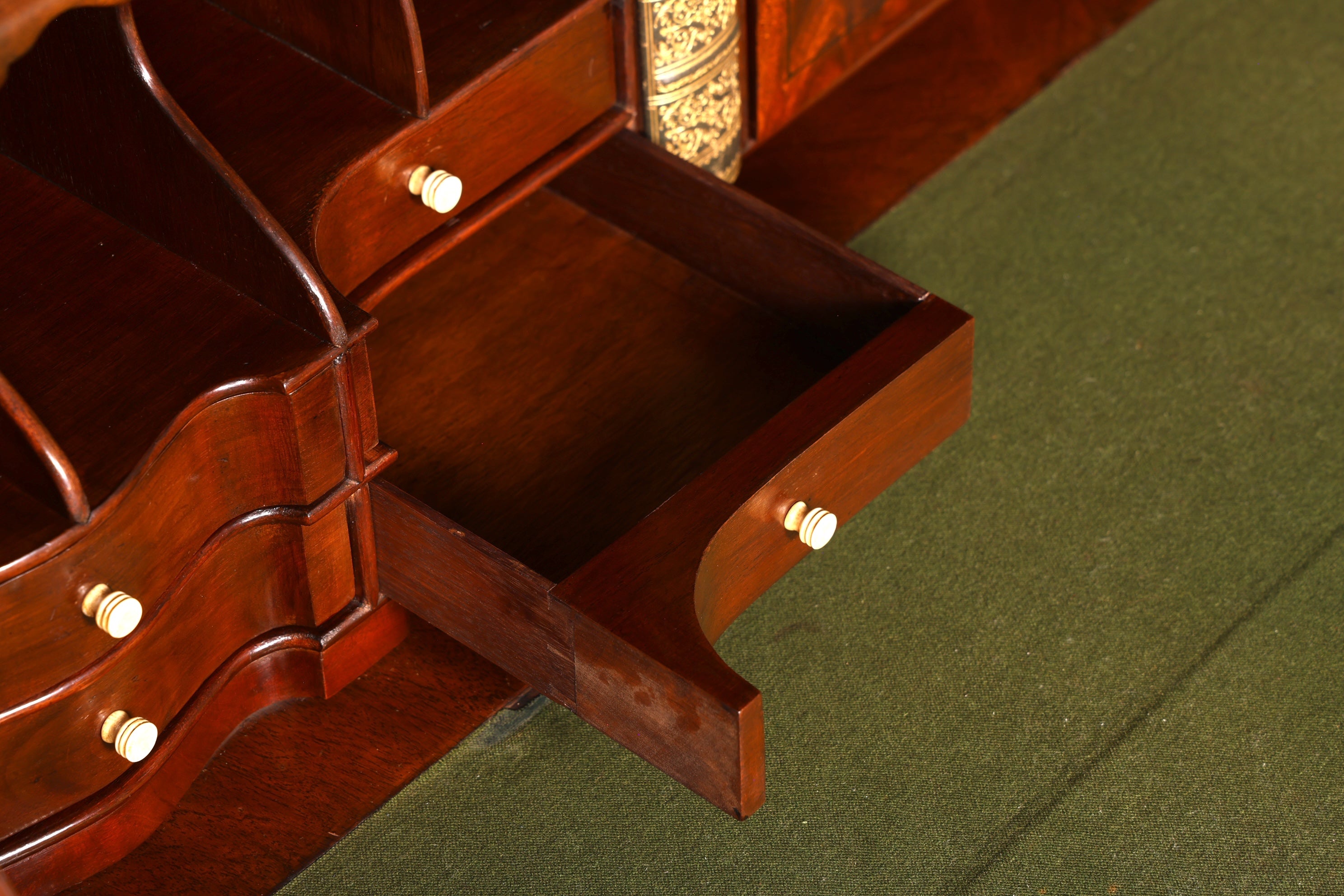 Wunderschöner Englischer Sekretär Büro Aufsatzsekretär Antik Vitrinen Schrank UK