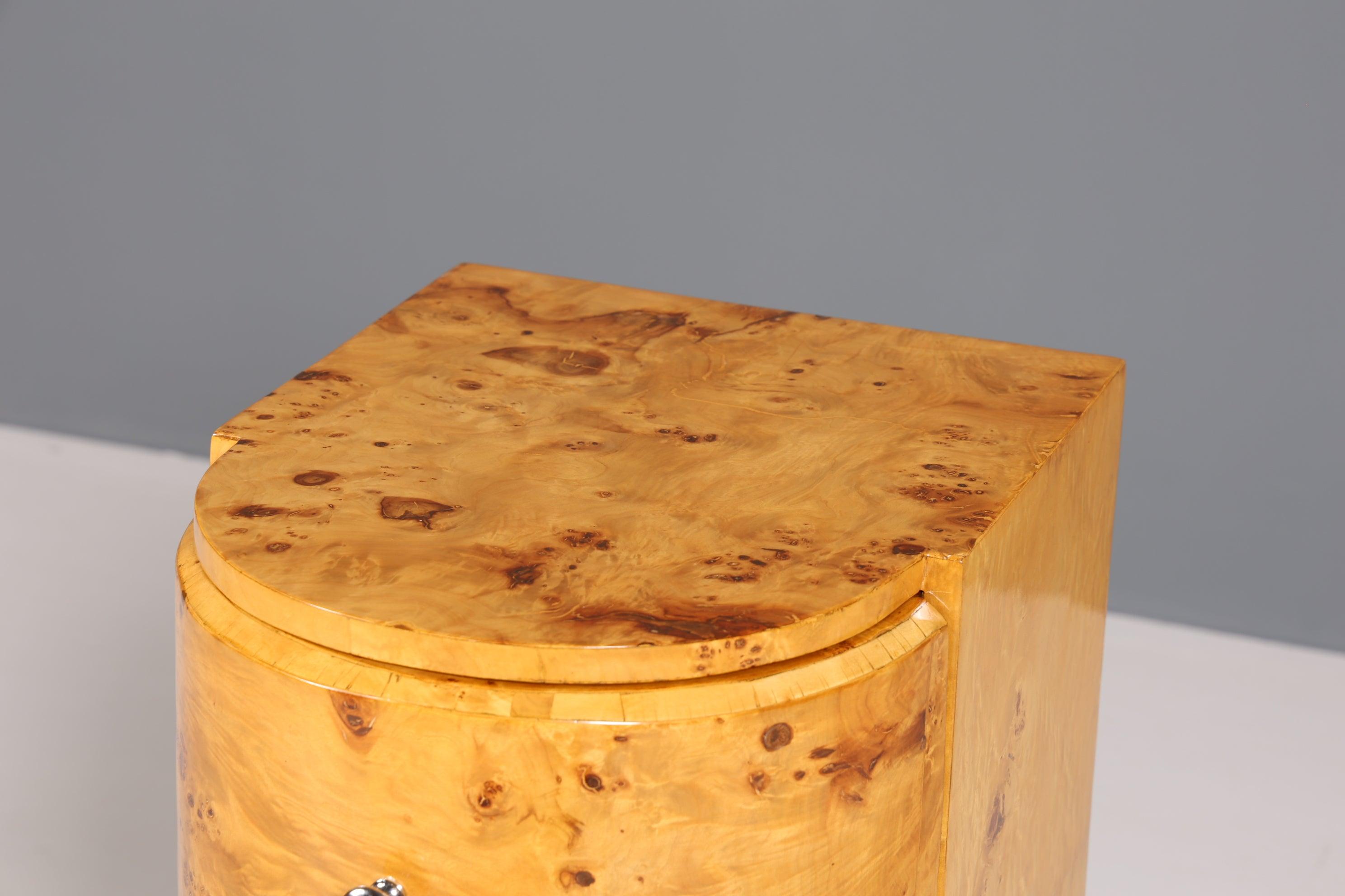 Wunderschöne Art Deco Design Kommode Birke Beistelltisch Modern Kult Schubladenkommode