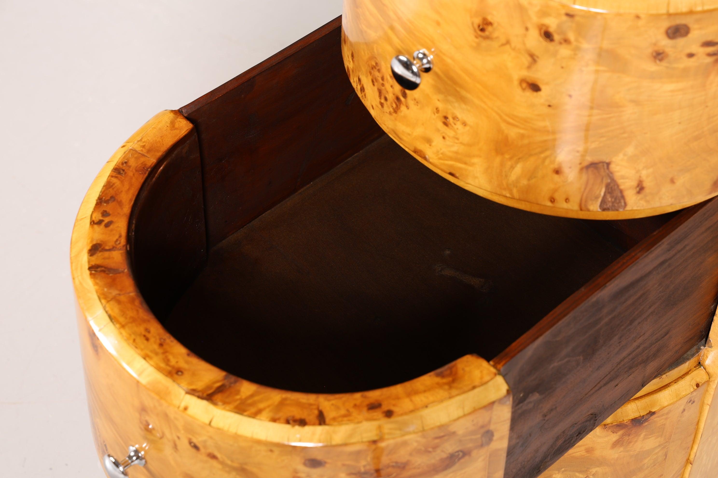 Wunderschöne Art Deco Design Kommode Birke Beistelltisch Modern Kult Schubladenkommode