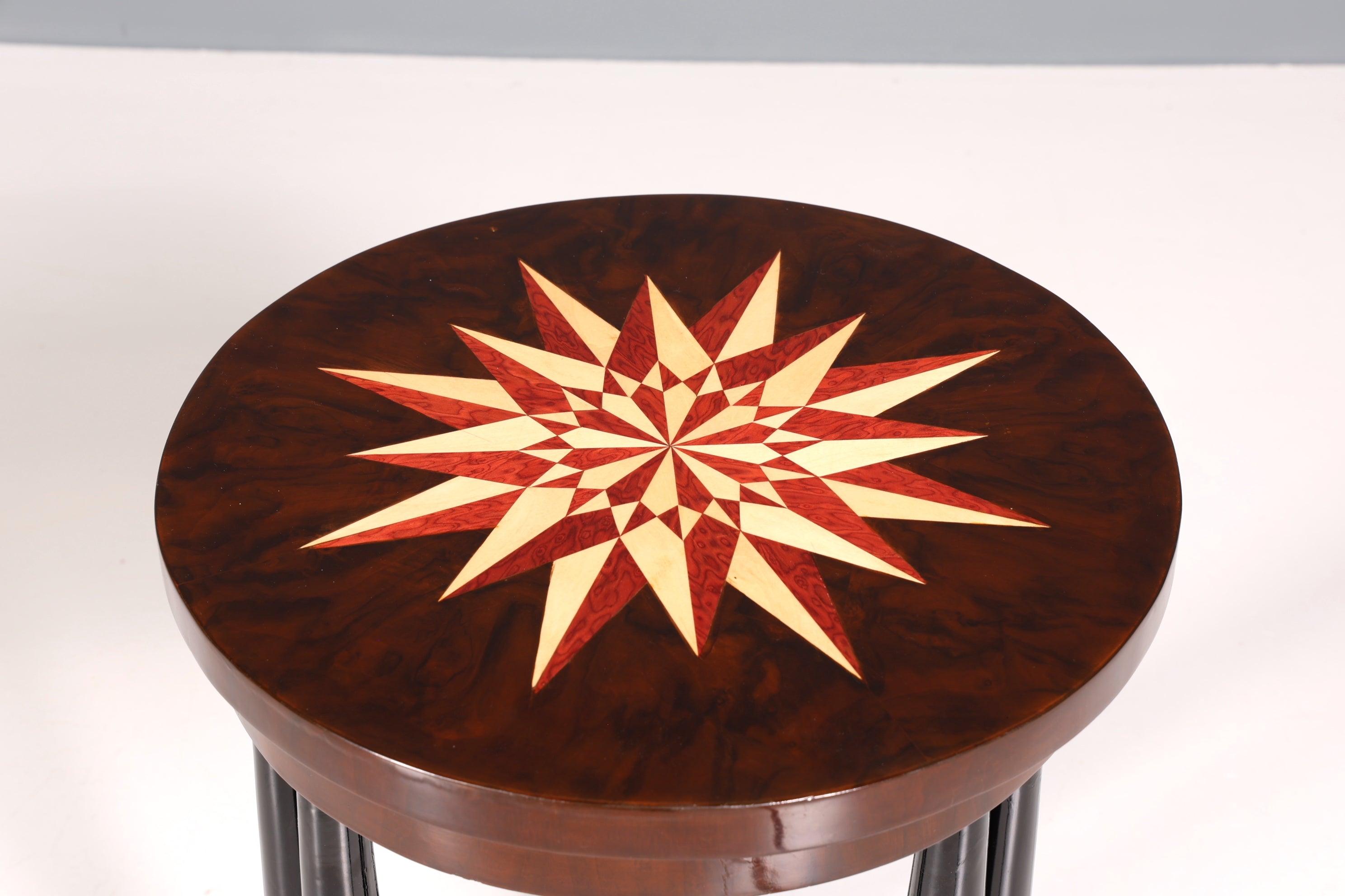 Wunderschöner Art Deco Stil Tisch Luxus Couchtisch Ablagetisch Beistelltisch