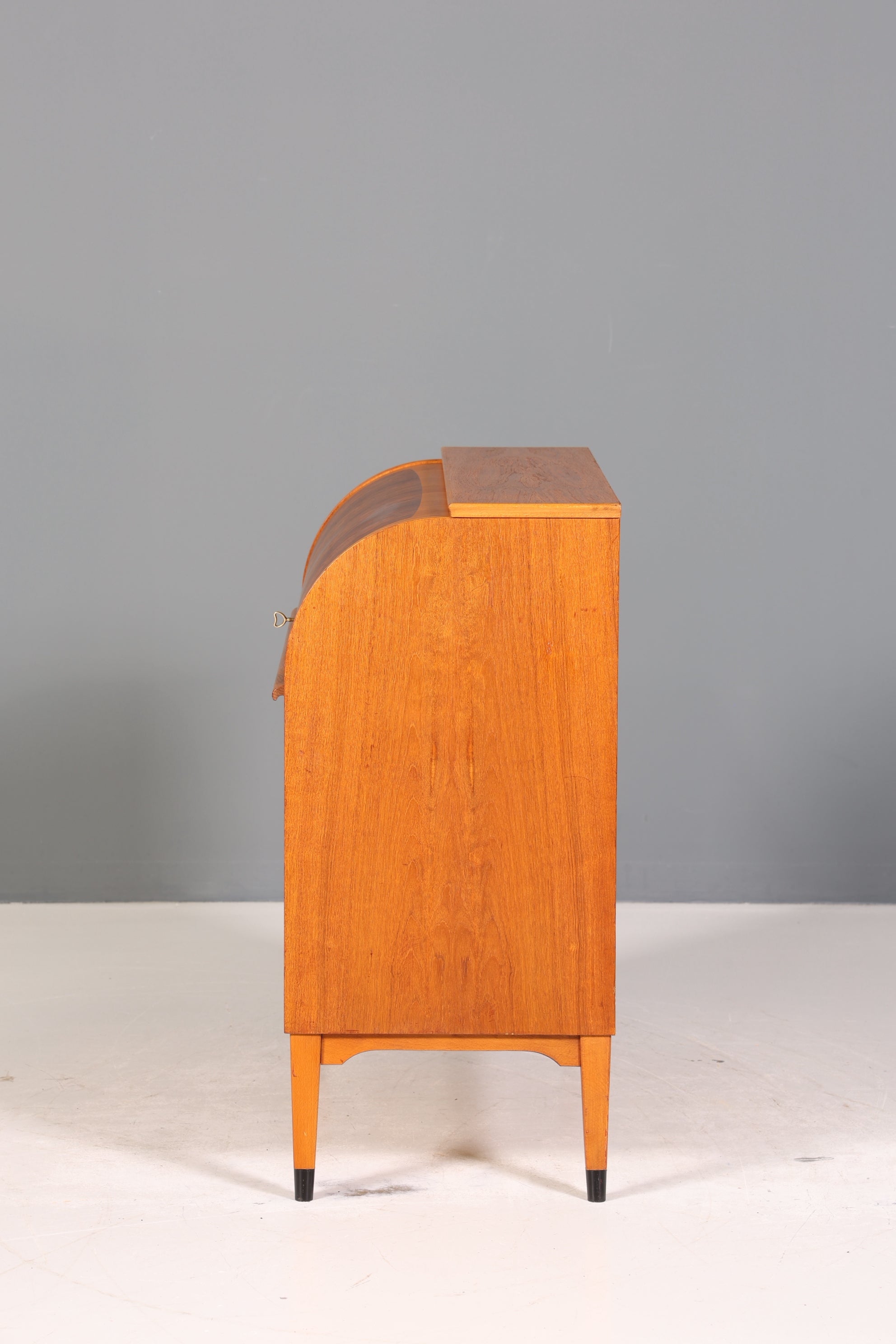 Wunderschöner Mid Century Rollladen Sekretär Danish Design echt Holz Schreibkommode 60er Jahre